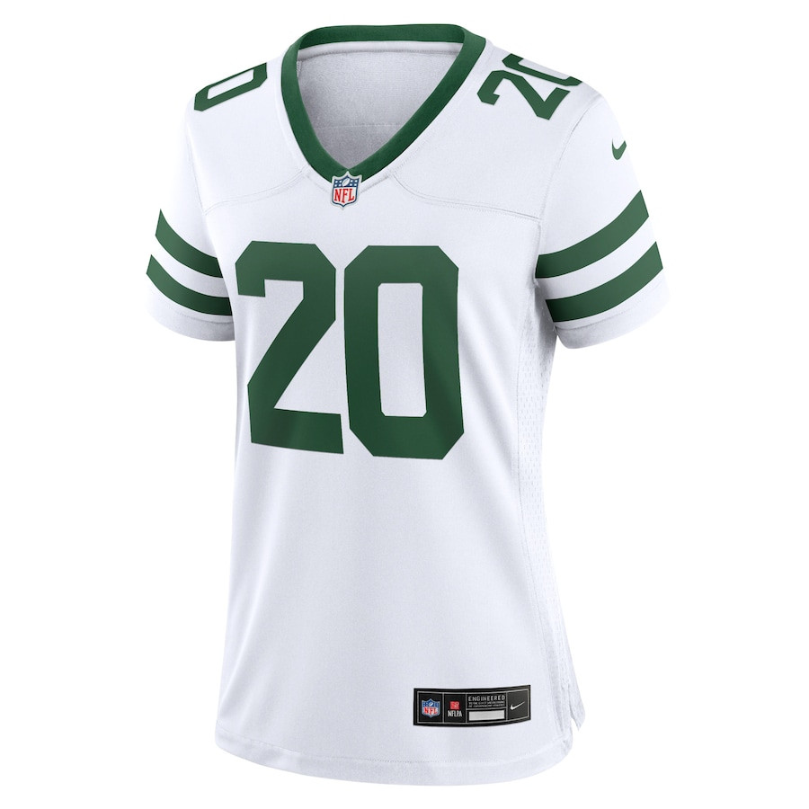 Alternative view of Breece Hall #20 New York Jets Game Jersey - Women's | Legacy White