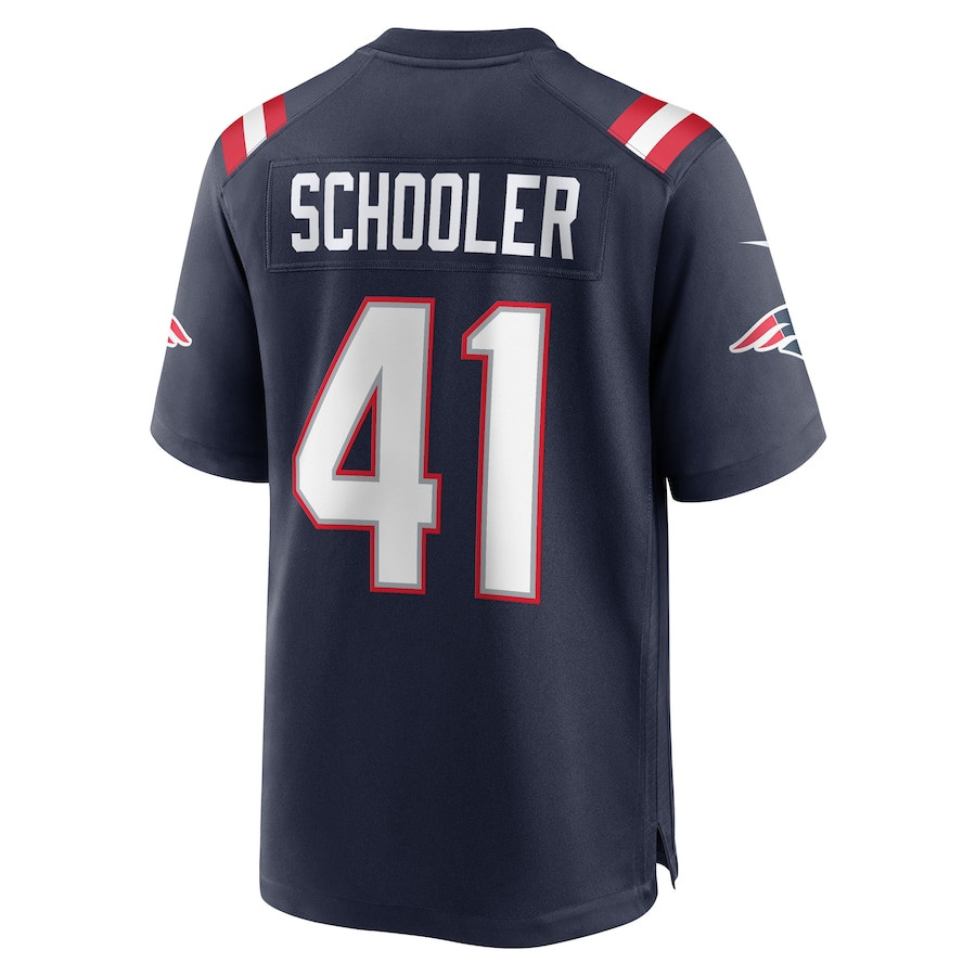 Brenden Schooler #41 New England Patriots Game Jersey - Men's | Navy - Image 3