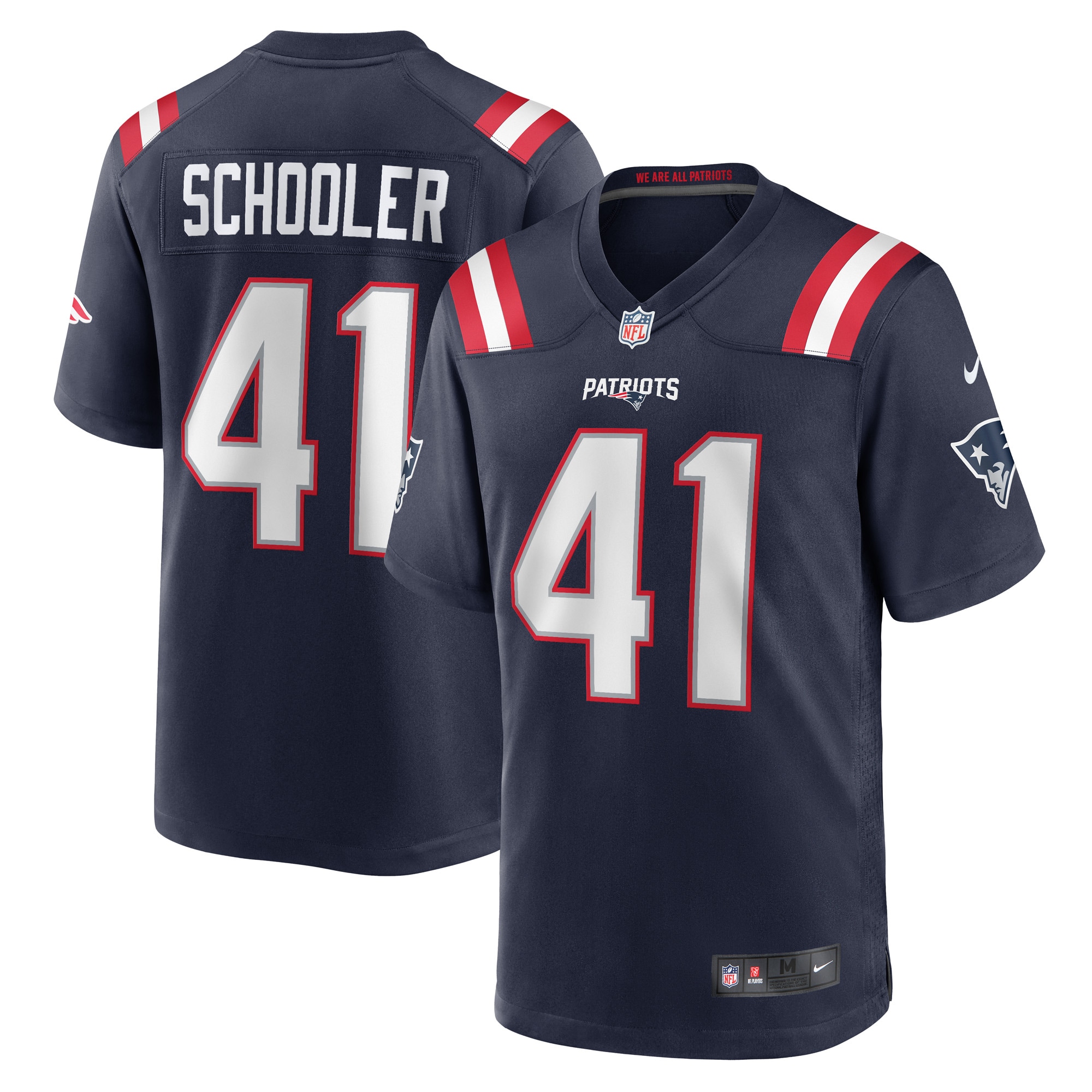 Brenden Schooler New England Patriots Game Jersey - Men's