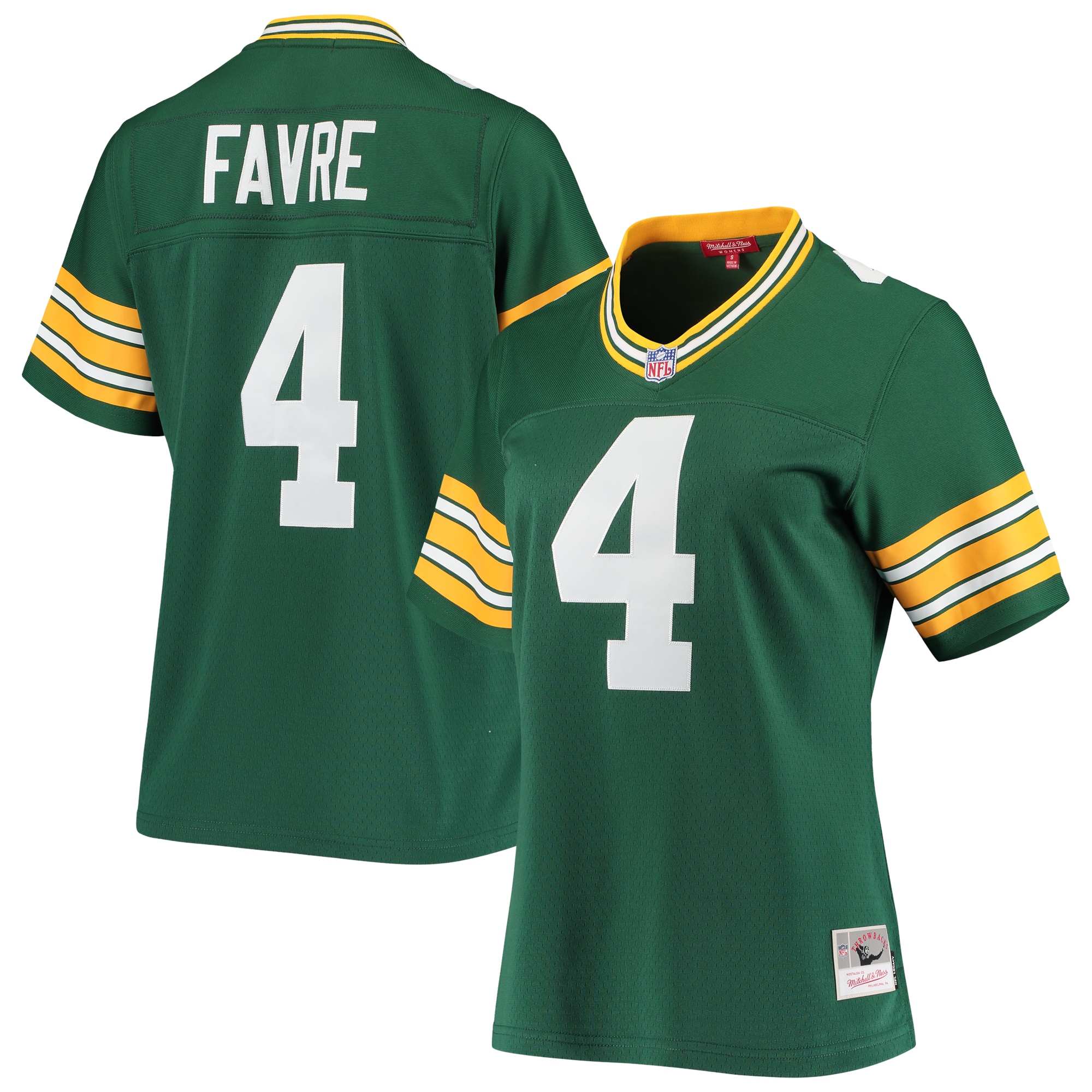 Brett Favre Mitchell & Ness Green Bay Packers Game Jersey - Women's