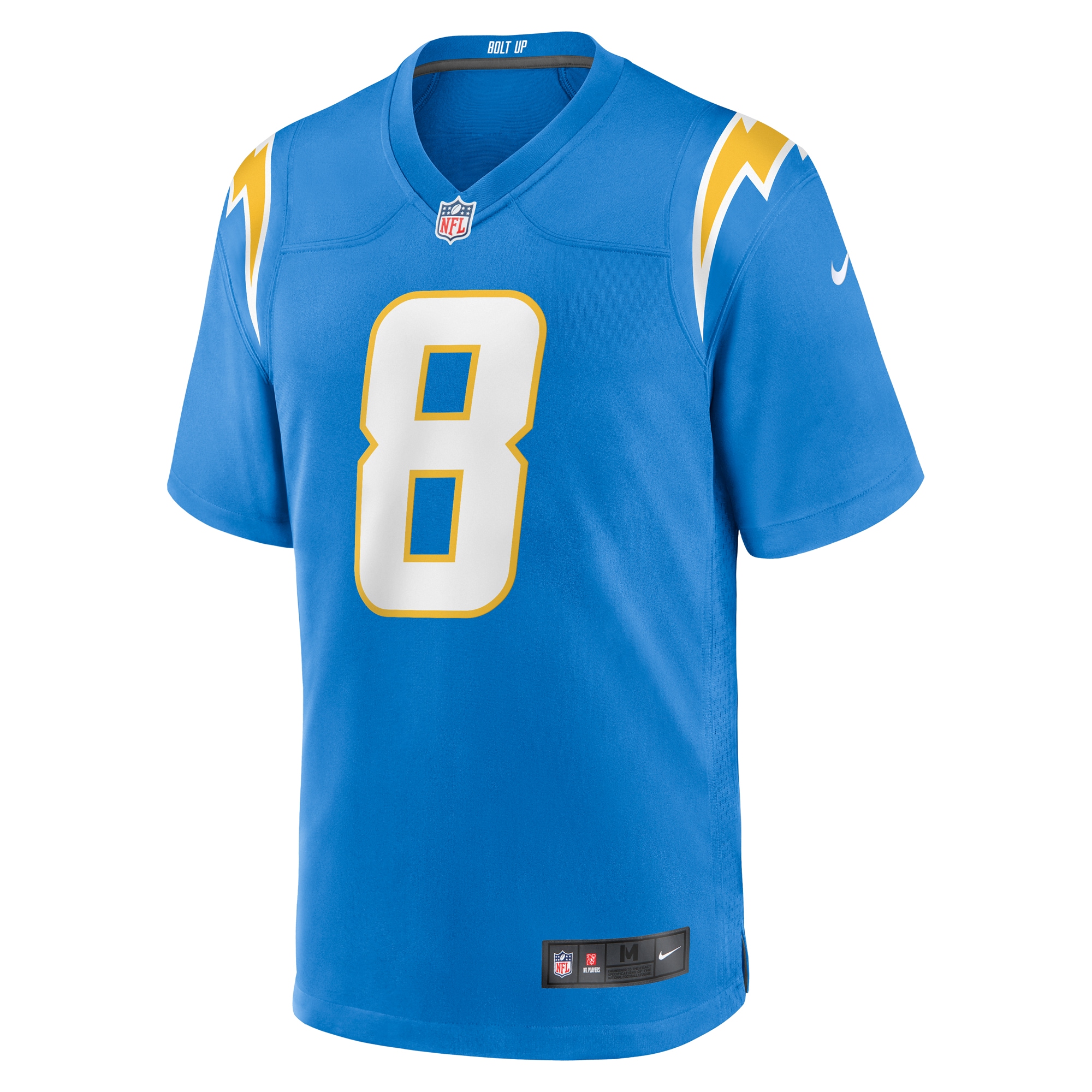Alternative view of Brett Maher Los Angeles Chargers Game Jersey - Men's