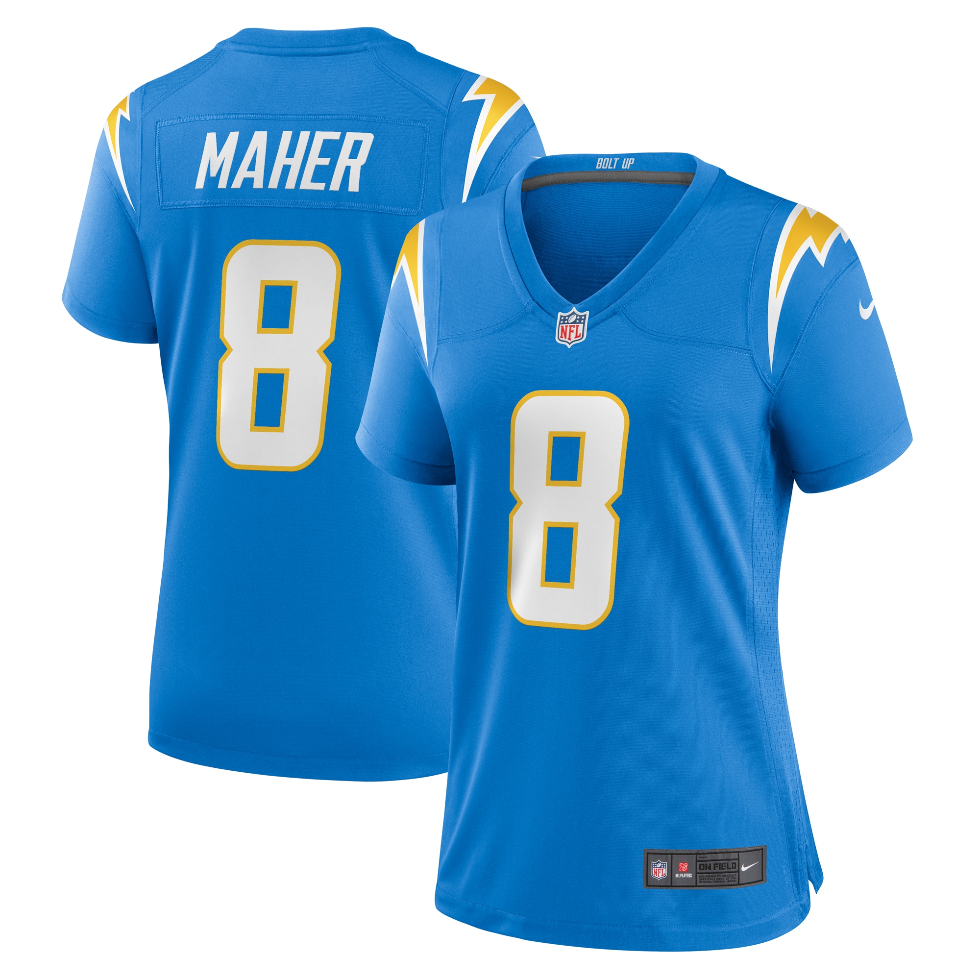 Brett Maher Los Angeles Chargers Game Jersey - Women's
