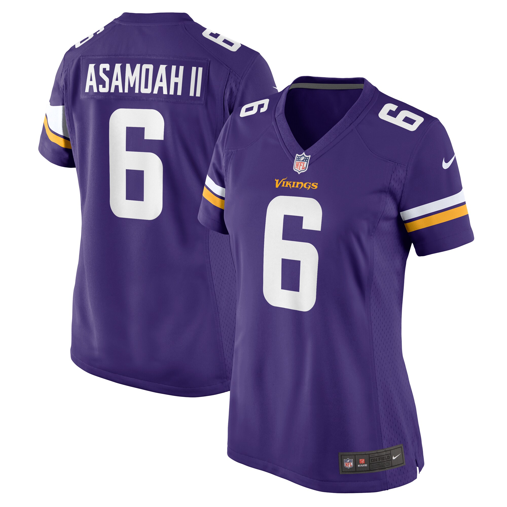 Brian Asamoah II Minnesota Vikings Game Jersey - Women's