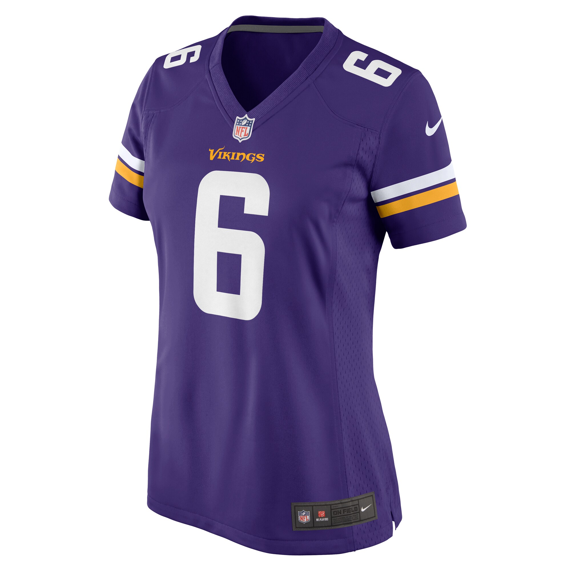 Alternative view of Brian Asamoah II Minnesota Vikings Game Jersey - Women's