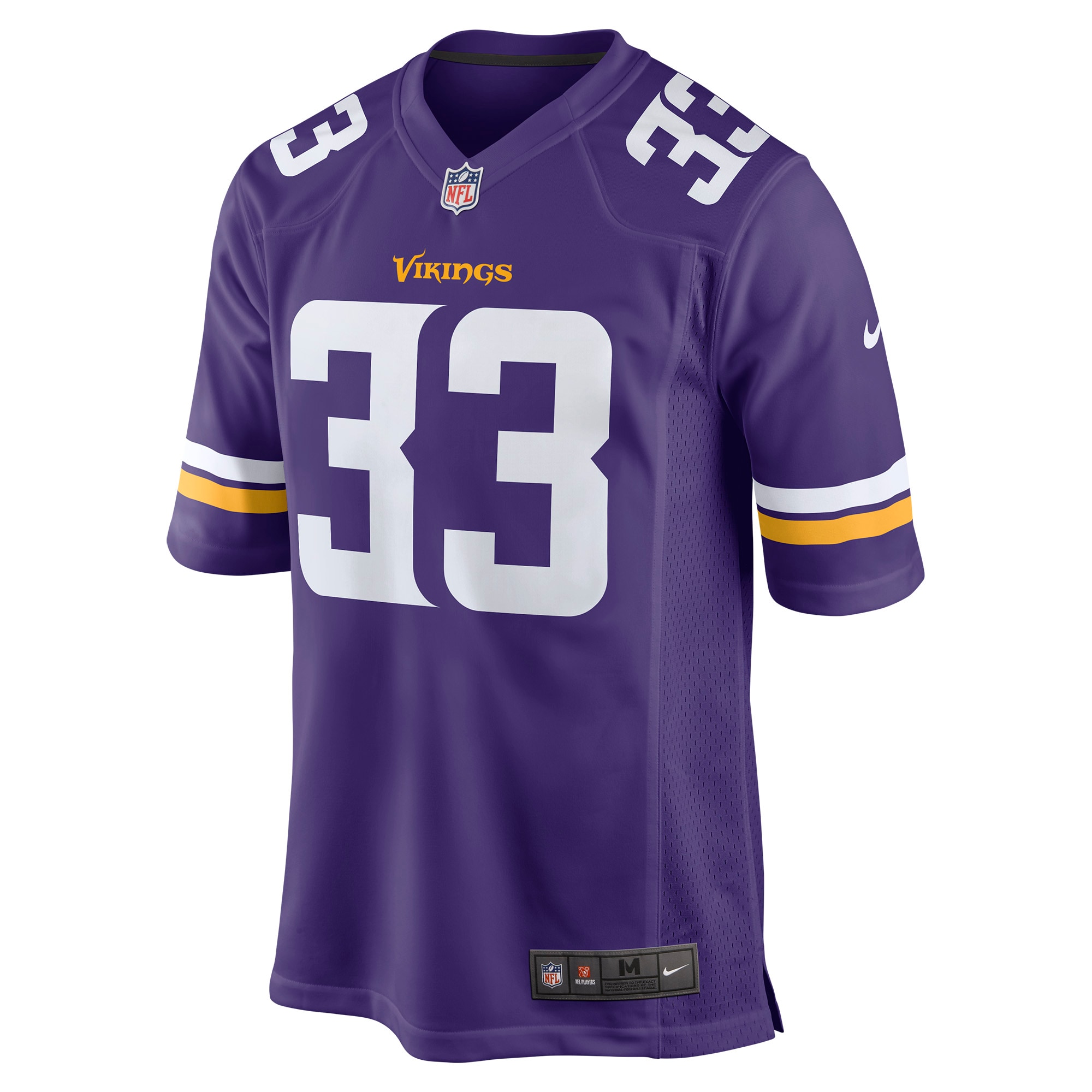Alternative view of Brian Asamoah Minnesota Vikings Game Jersey - Men's