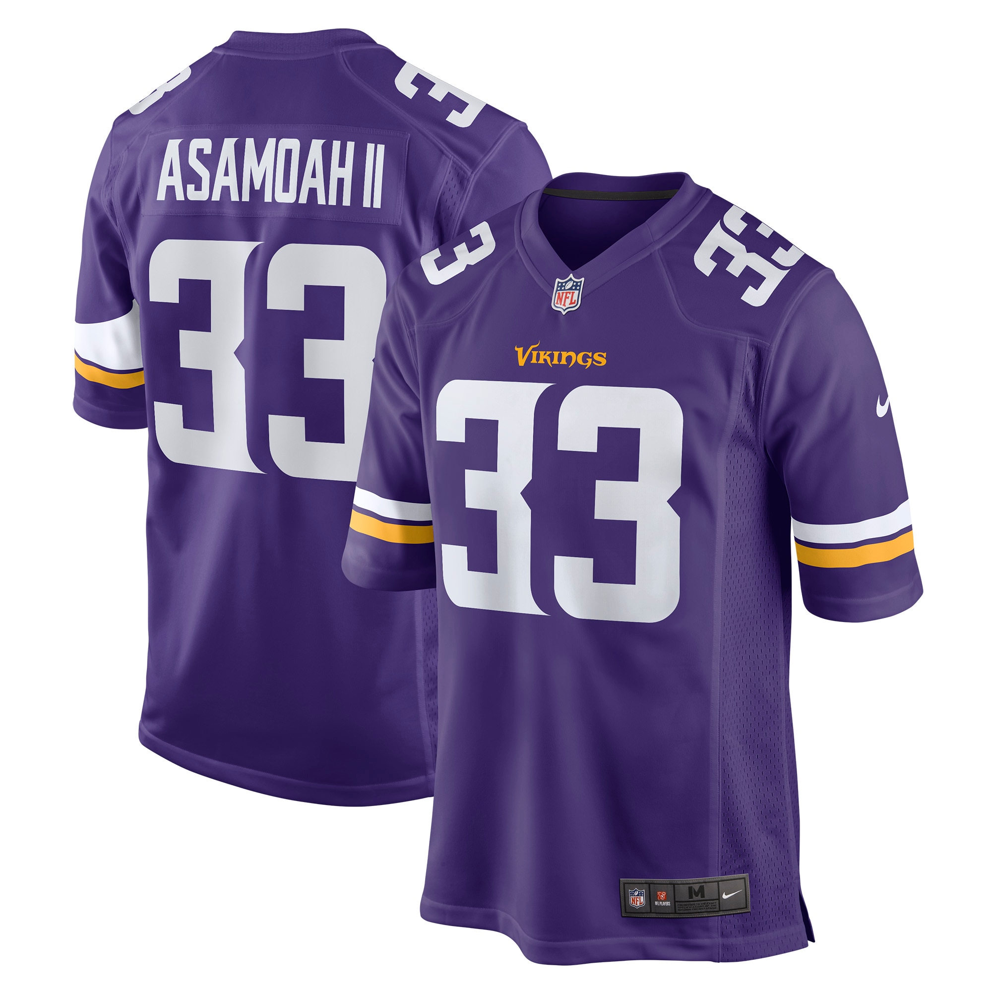 Brian Asamoah Minnesota Vikings Game Jersey - Men's