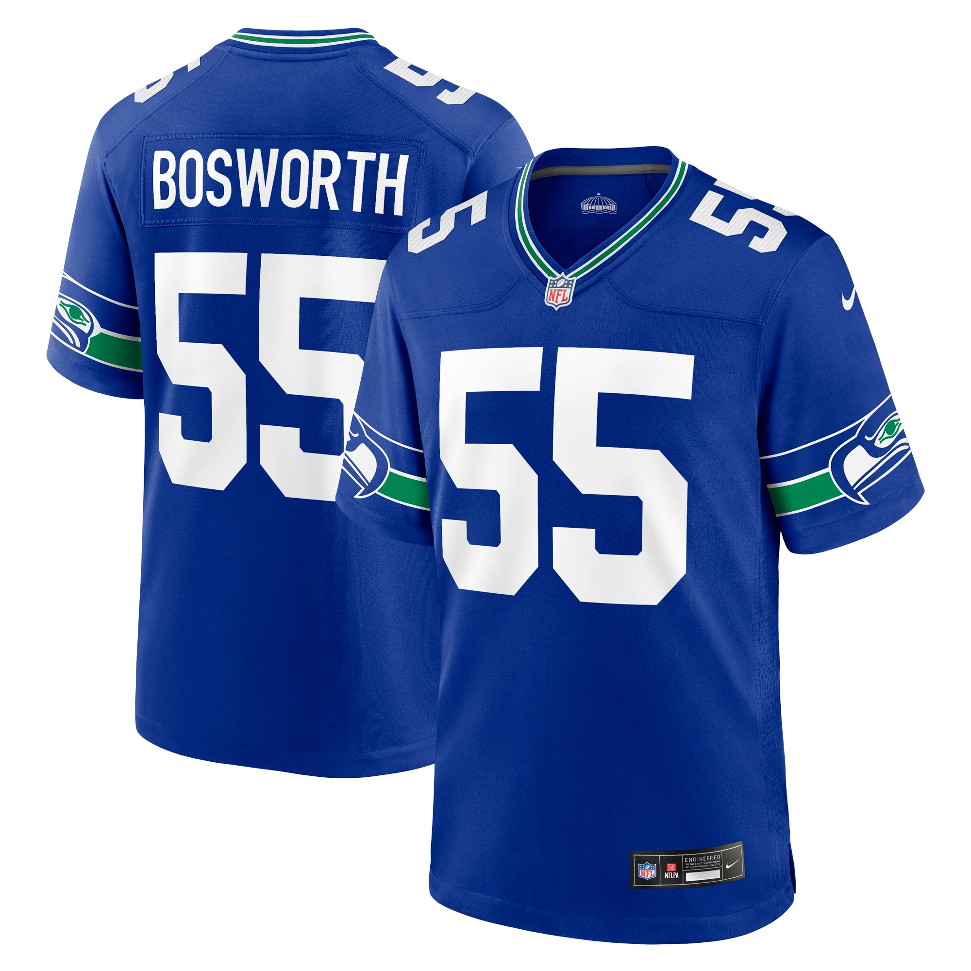 Brian Bosworth Seattle Seahawks Throwback Game Jersey - Men's