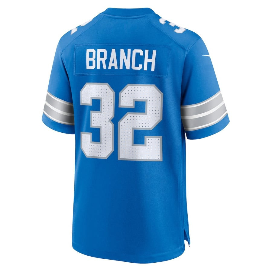 Brian Branch #32 Detroit Lions Game Jersey - Men's | Blue - Image 3