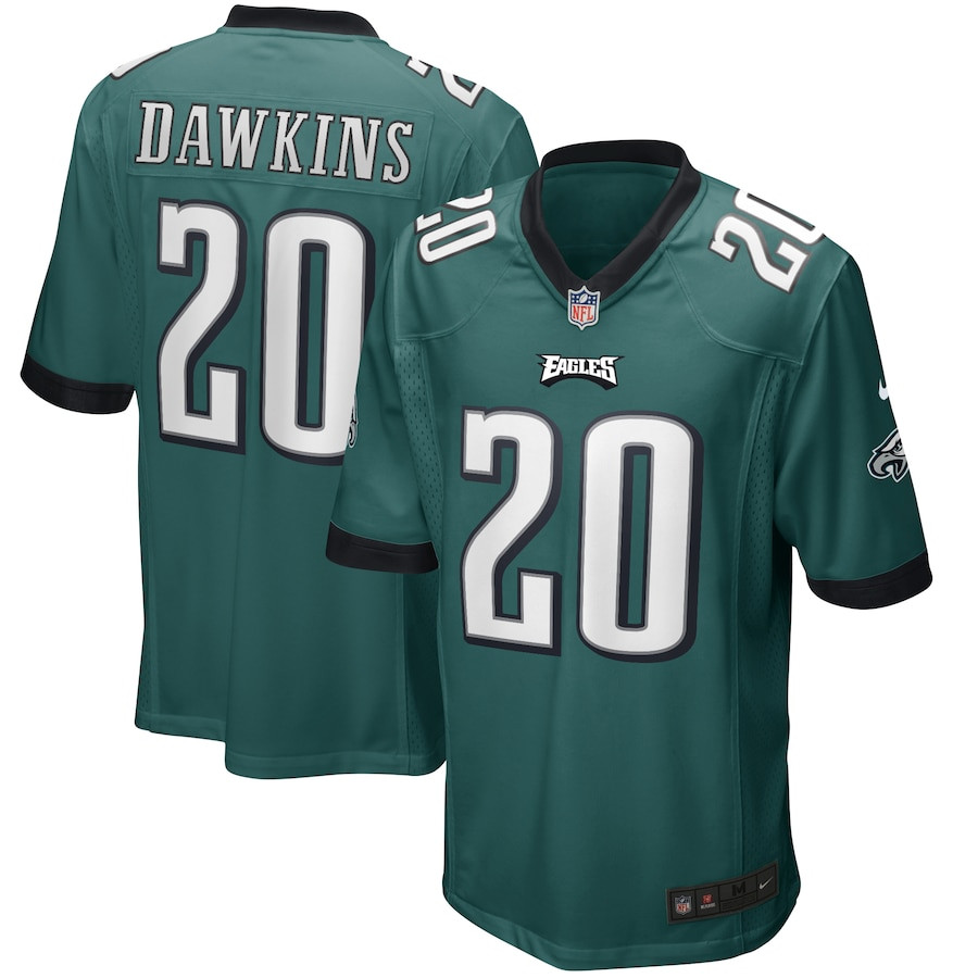 Brian Dawkins #20 Philadelphia Eagles Game Jersey - Men's | Midnight Green