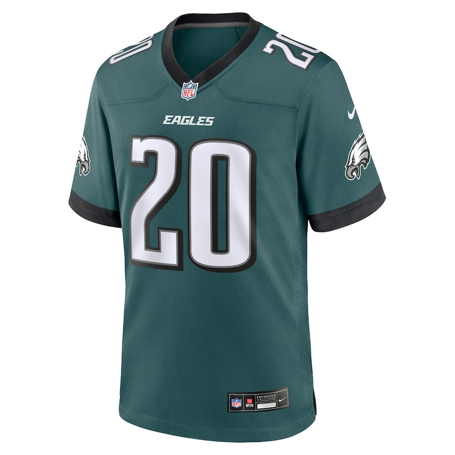 Alternative view of Brian Dawkins #20 Philadelphia Eagles Game Jersey - Men's | Midnight Green