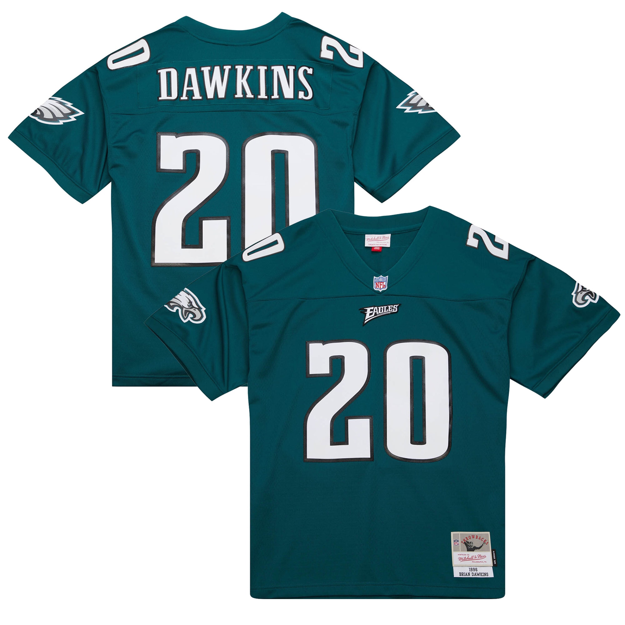 Brian Dawkins Mitchell & Ness Philadelphia Eagles Game Jersey - Men's