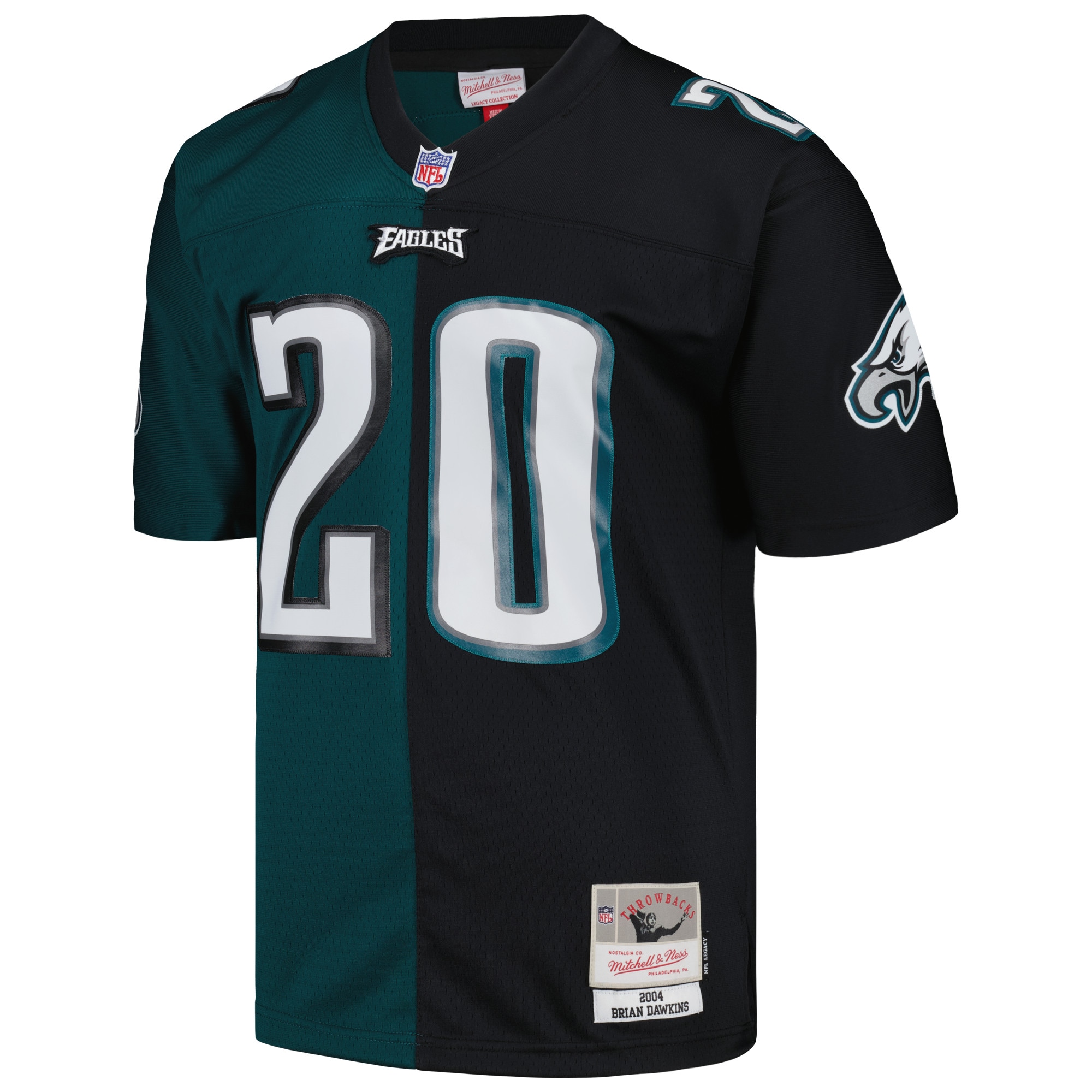 Alternative view of Brian Dawkins Mitchell & Ness Philadelphia Eagles Game Jersey - Men's