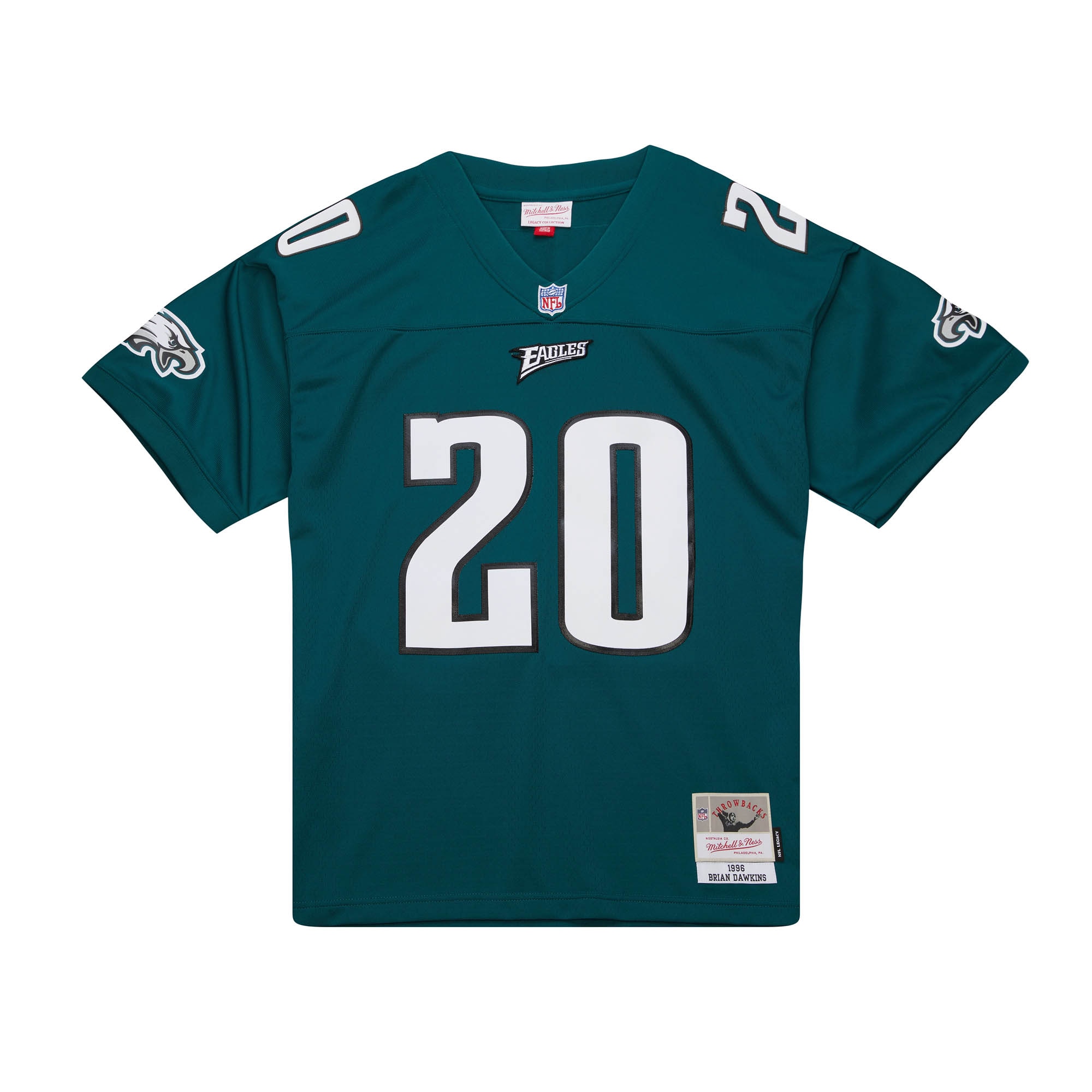 Alternative view of Brian Dawkins Mitchell & Ness Philadelphia Eagles Game Jersey - Men's