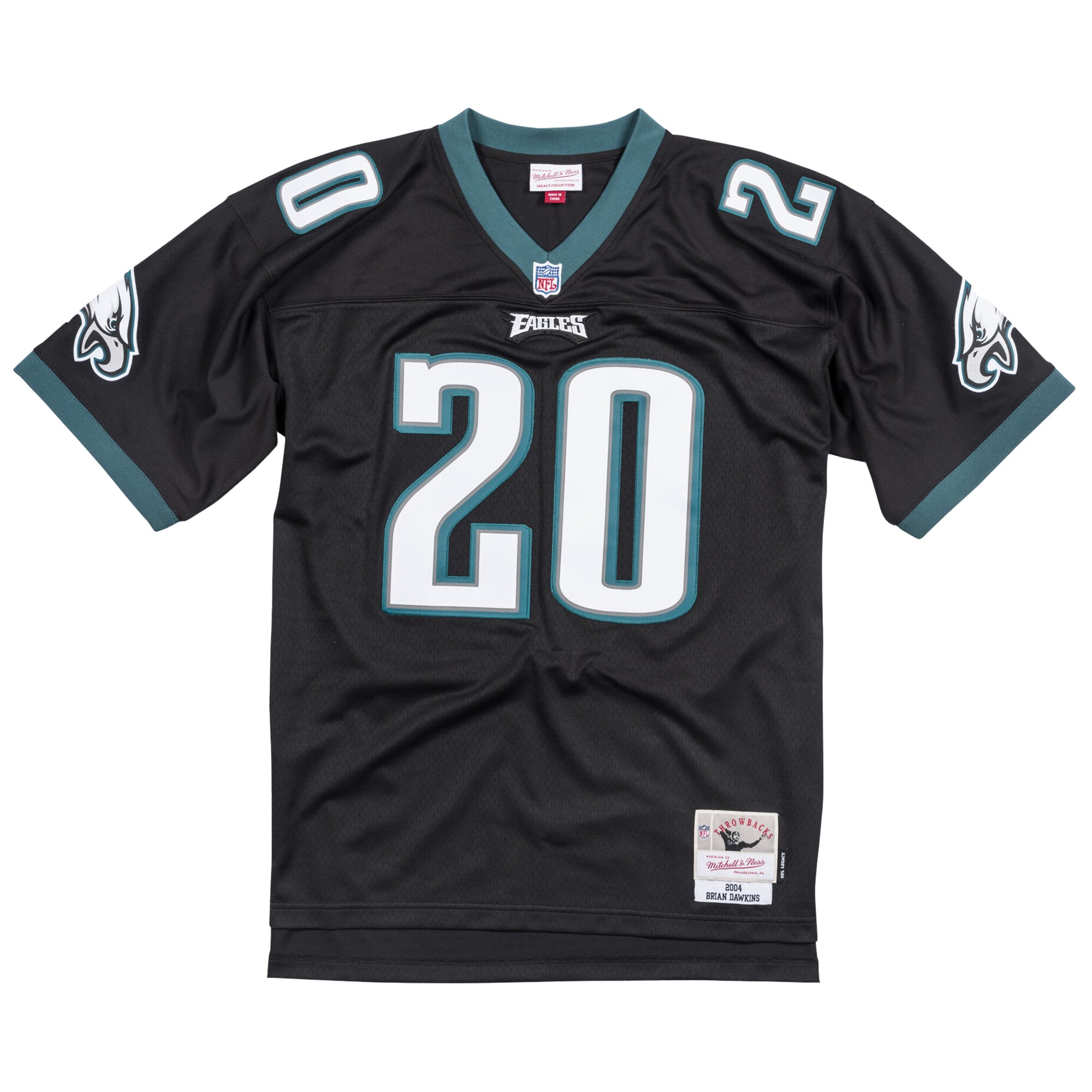 Alternative view of Brian Dawkins Mitchell & Ness Philadelphia Eagles Game Jersey - Men's