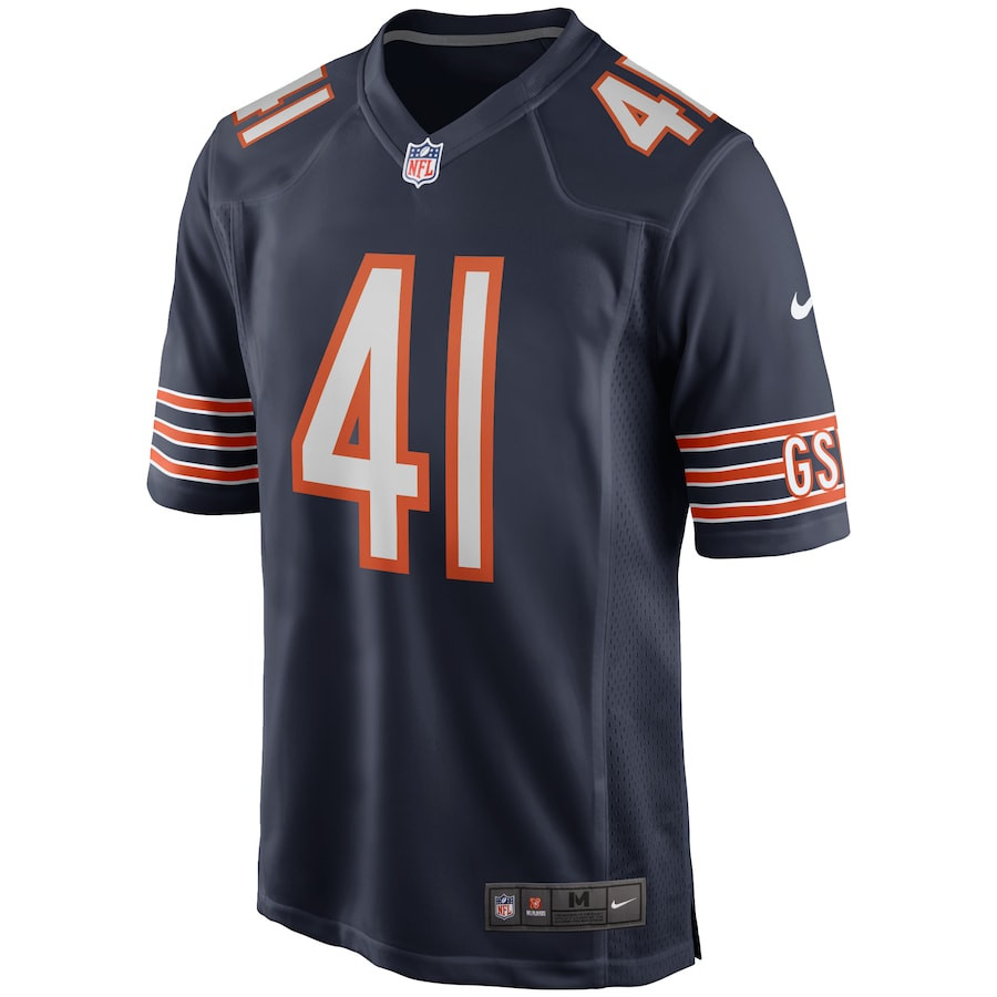 Alternative view of Brian Piccolo #41 Chicago Bears Game Jersey - Men's | Navy