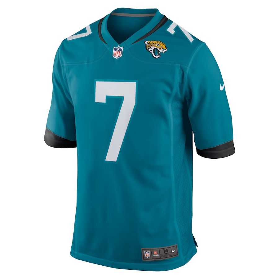 Alternative view of Brian Thomas Jr. #7 Jacksonville Jaguars Game Jersey - Men's | Teal