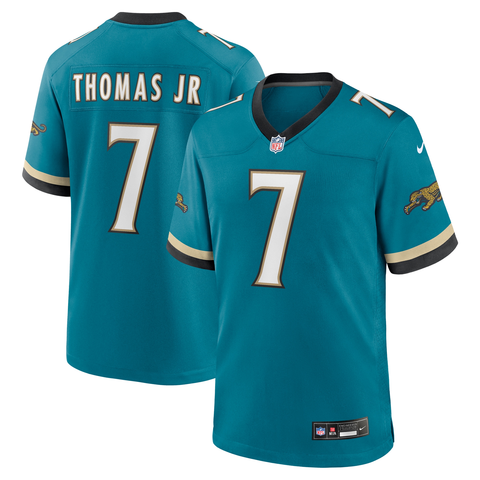 Brian Thomas Jr. Jacksonville Jaguars Throwback Game Jersey - Men's
