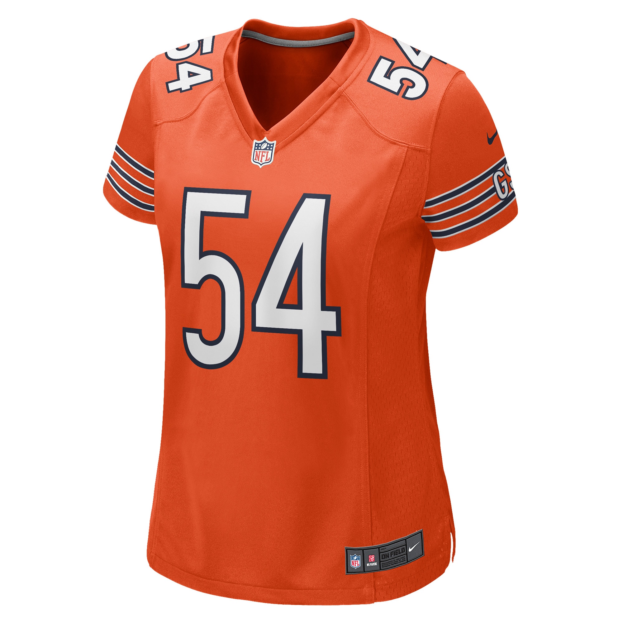 Alternative view of Brian Urlacher Chicago Bears Retired Player Game Jersey - Women's