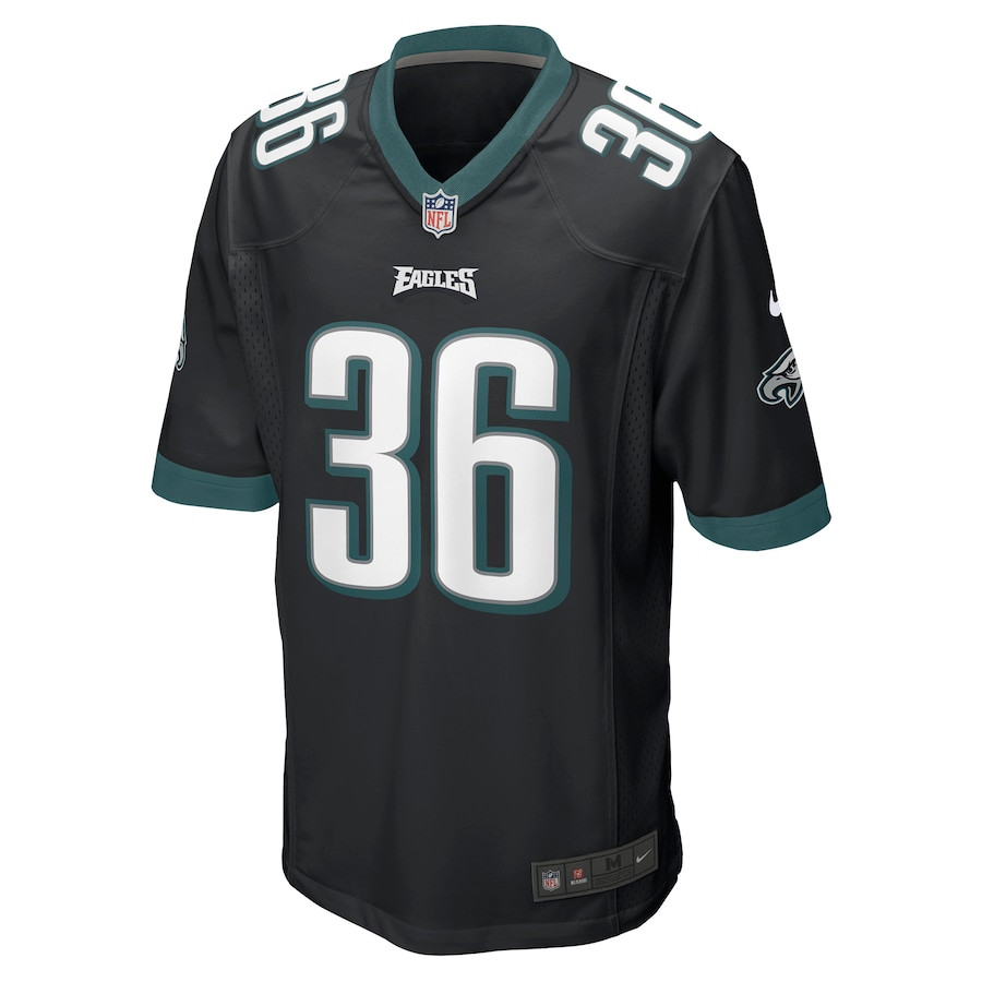 Alternative view of Brian Westbrook #36 Philadelphia Eagles Alternate Game Jersey - Men's | Black