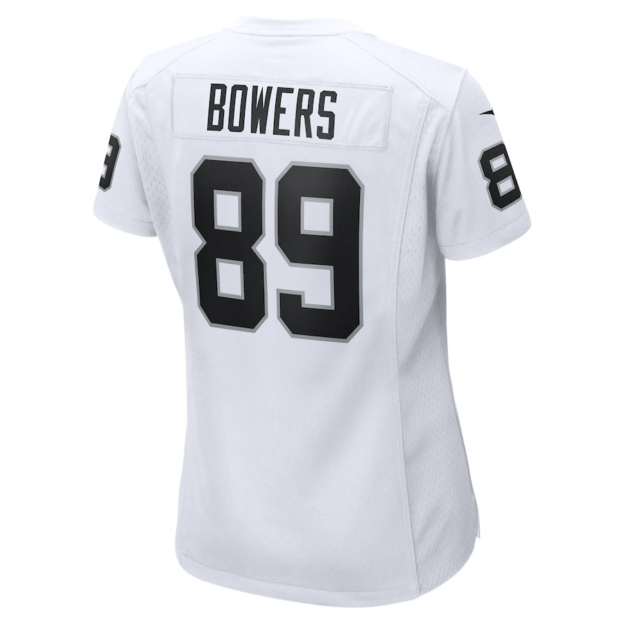 Brock Bowers #89 Las Vegas Raiders Game Jersey - Women's | White - Image 3
