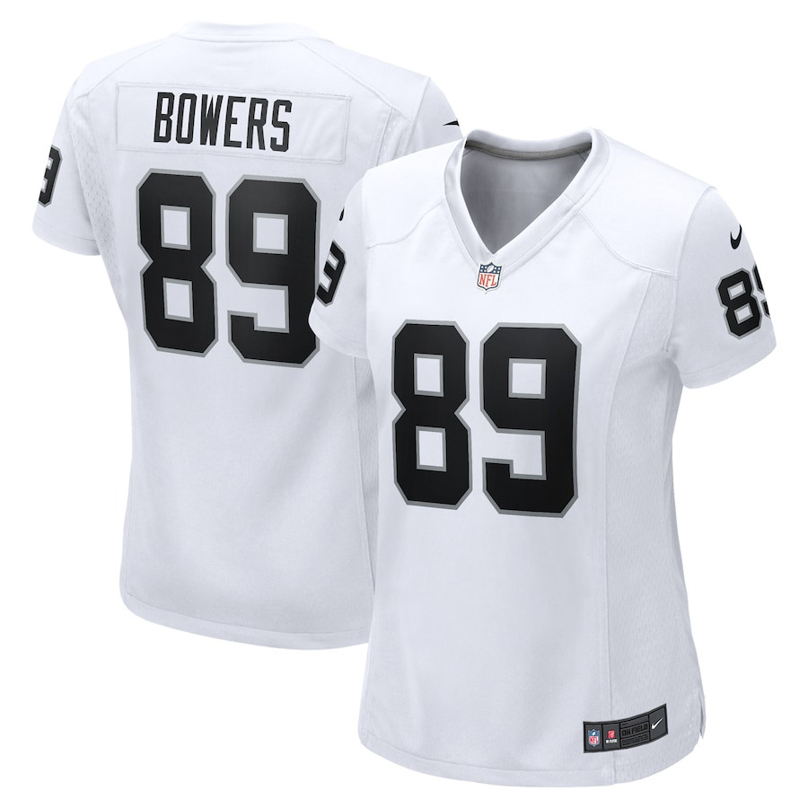 Brock Bowers #89 Las Vegas Raiders Game Jersey - Women's | White