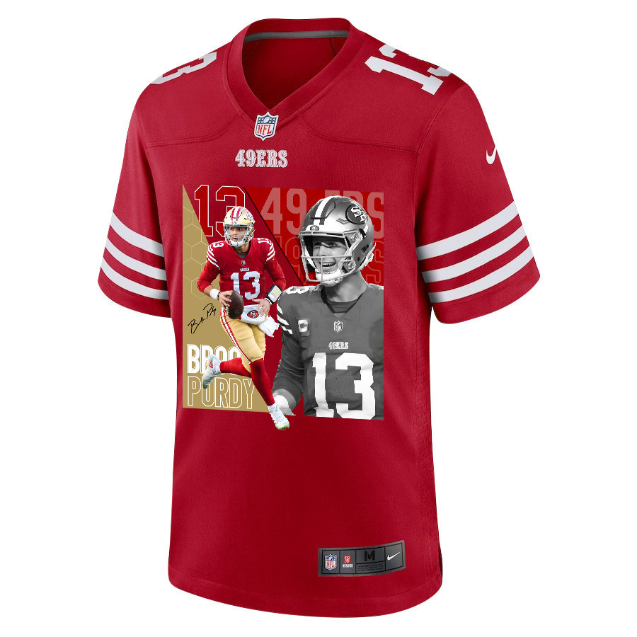 Alternative view of Brock Purdy #13 San Francisco 49ers Game Jersey - Men's | Scarlet