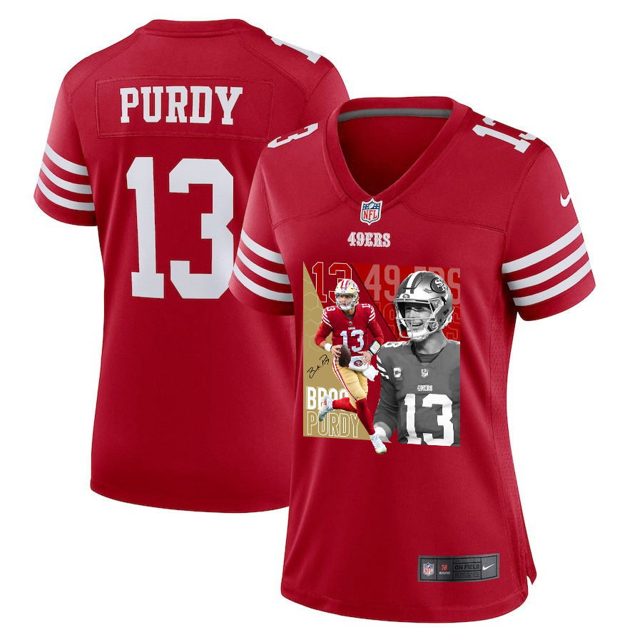 Brock Purdy #13 San Francisco 49ers Game Jersey - Women's | Scarlet