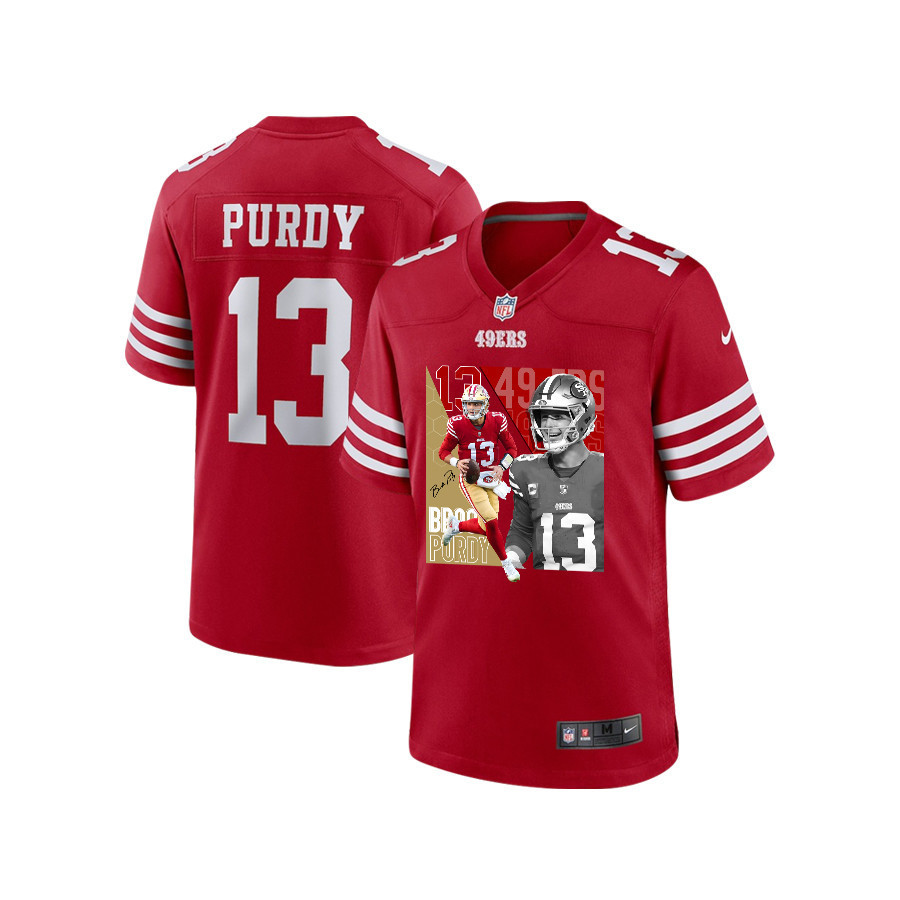 Brock Purdy #13 San Francisco 49ers Game Jersey - Youth | Scarlet