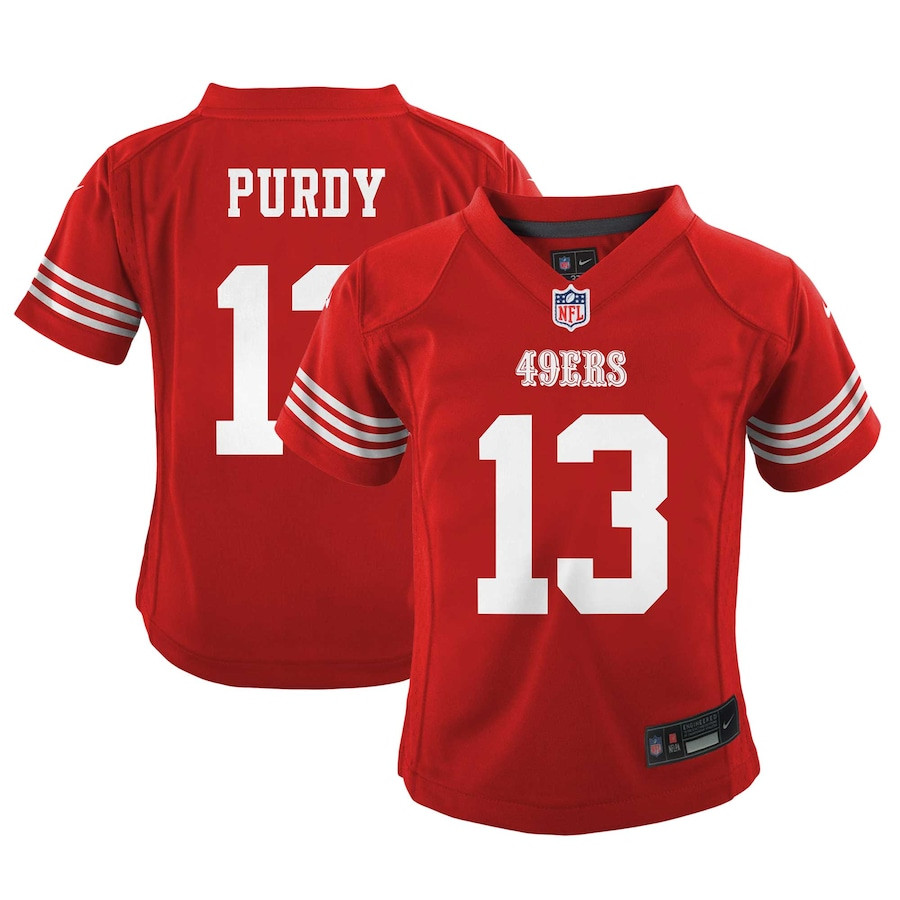 Brock Purdy #13 San Francisco 49ers Game Jersey - Youth | Scarlet