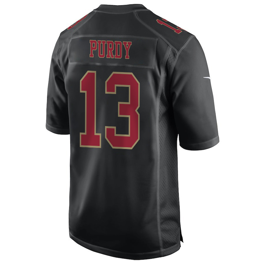 Brock Purdy #13 San Francisco 49ers Super Bowl LVIII Patch Game Jersey - Men's | Carbon Black - Image 3
