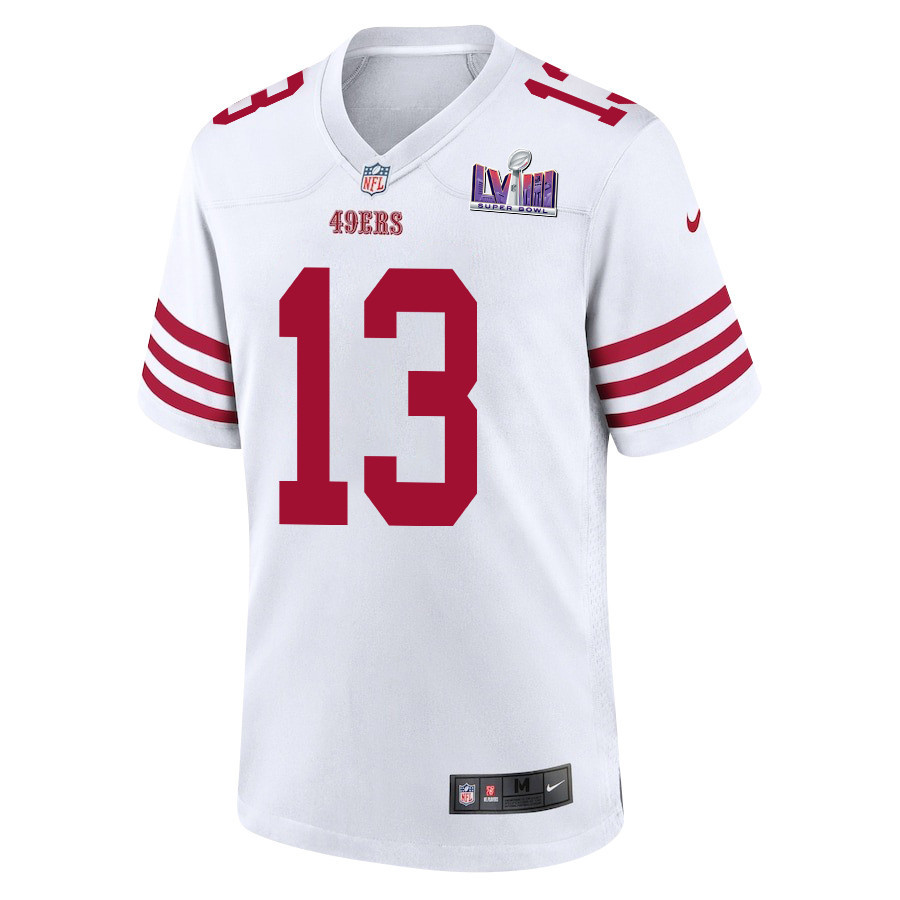 Alternative view of Brock Purdy #13 San Francisco 49ers Super Bowl LVIII Patch Game Jersey - Men's | White