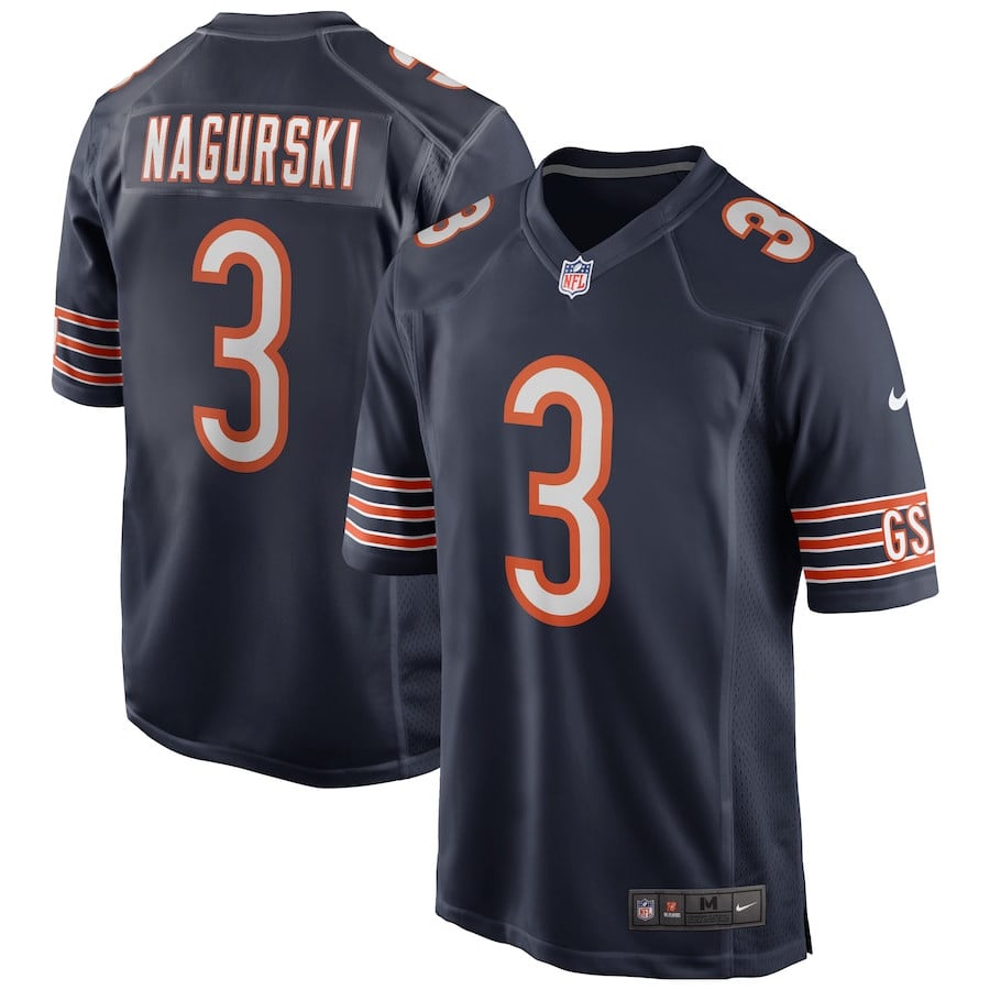 Bronko Nagurski #3 Chicago Bears Game Jersey - Men's | Navy