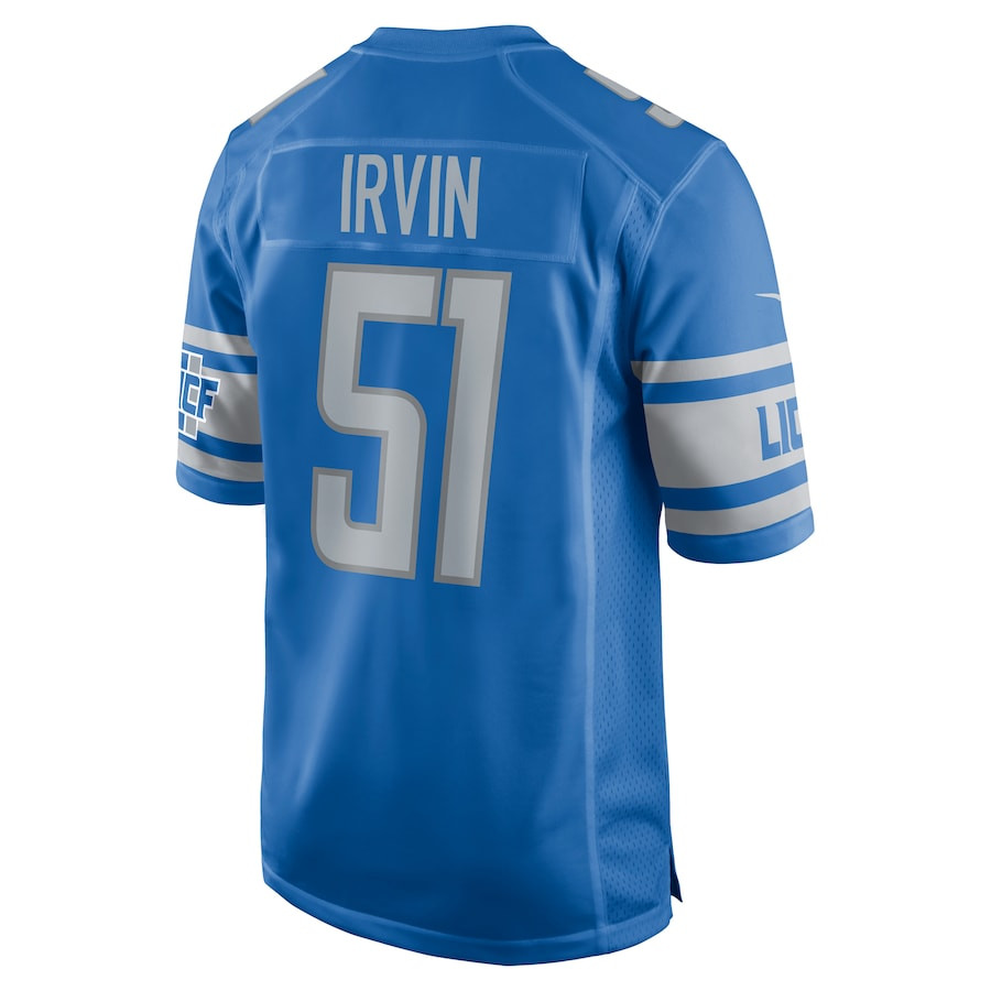 Bruce Irvin #51 Detroit Lions Game Jersey - Men's | Blue - Image 3