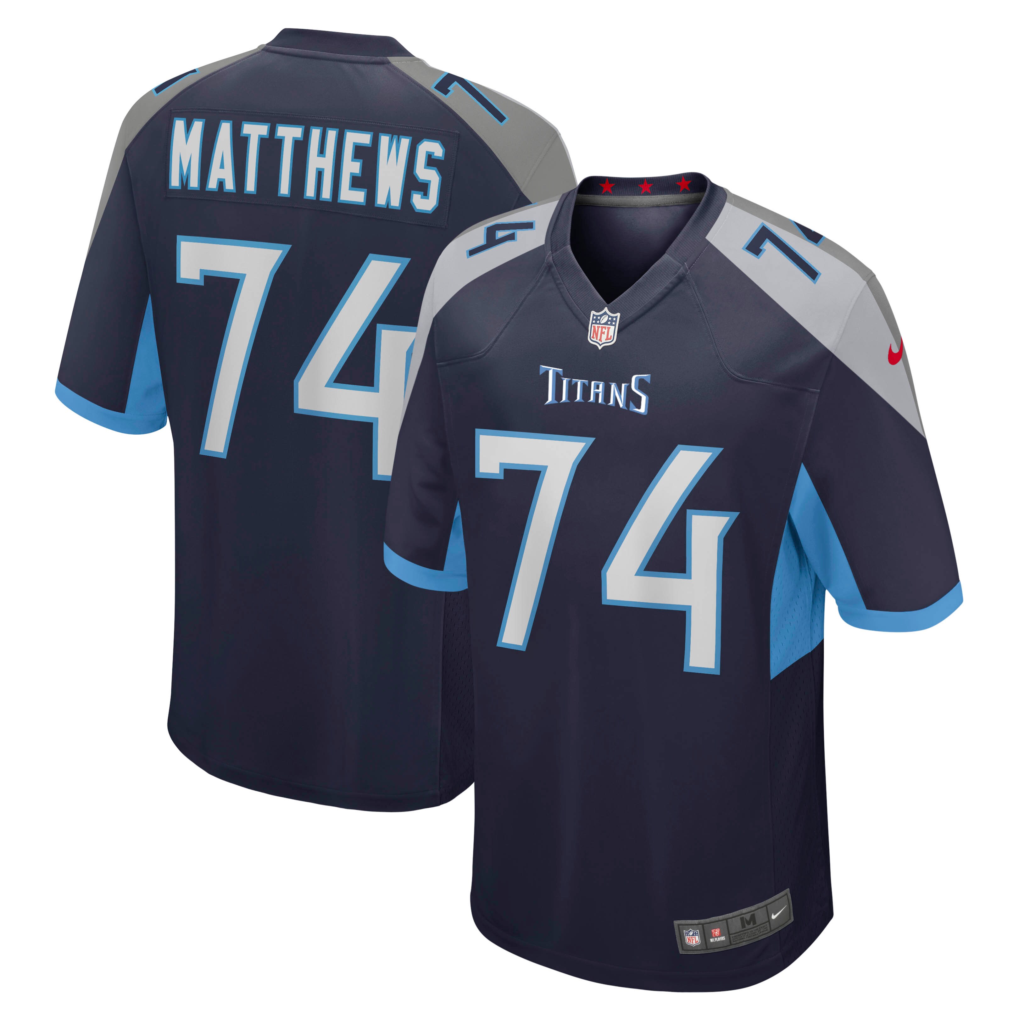 Bruce Matthews Tennessee Titans Retired Player Game Jersey - Men's