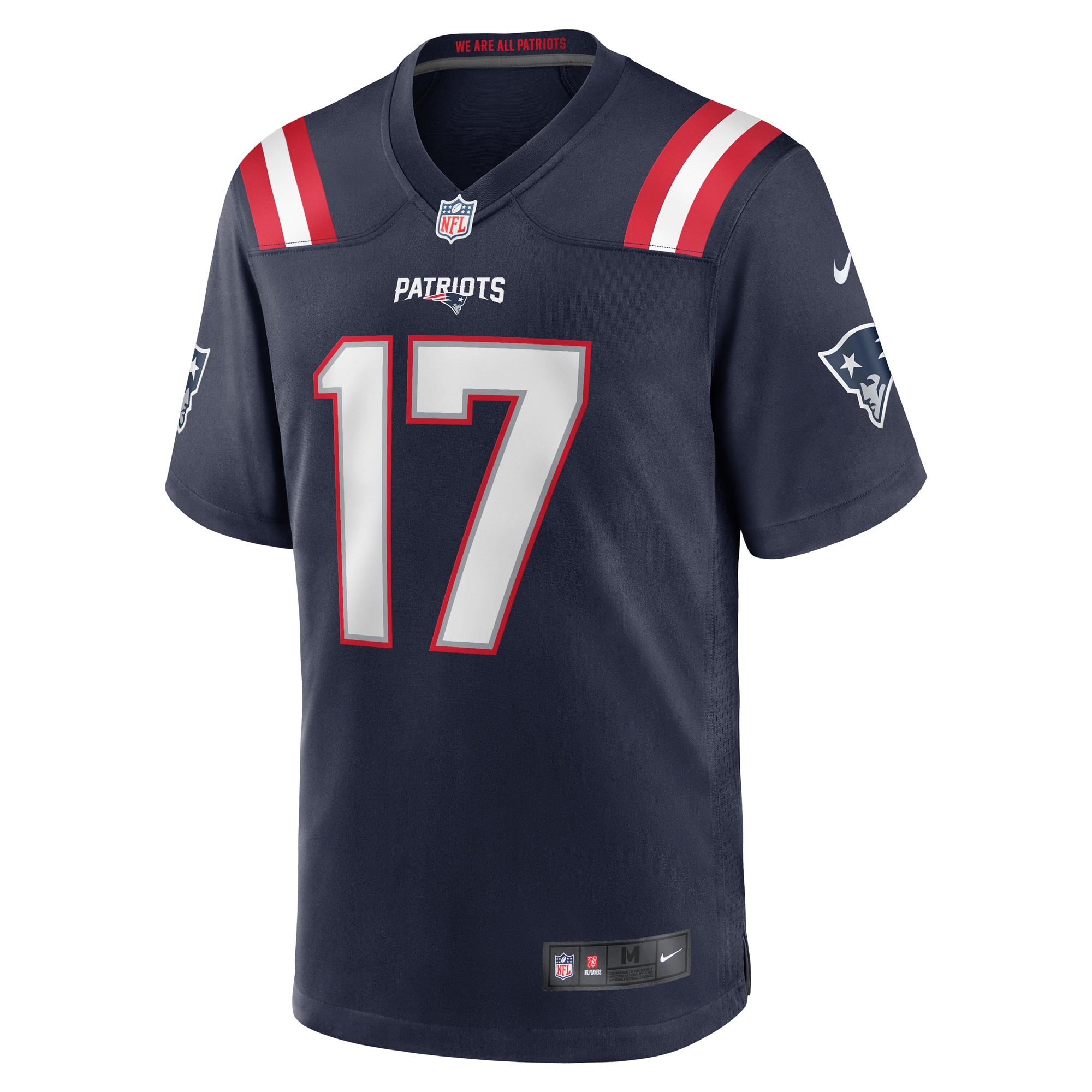 Alternative view of Bryce Baringer New England Patriots Game Jersey - Men's