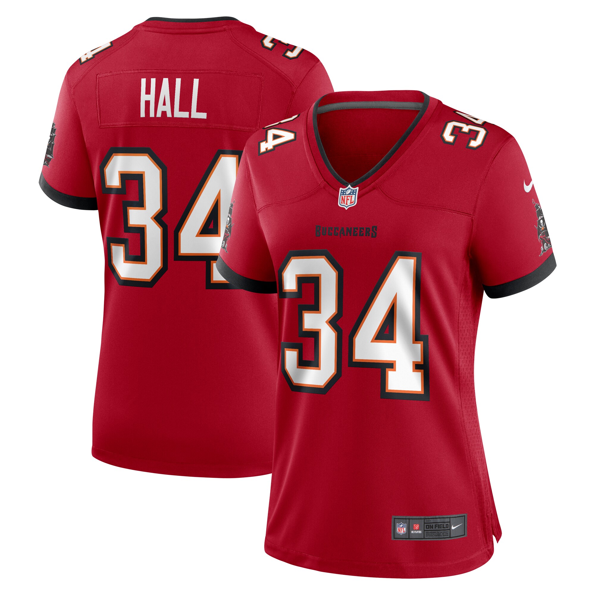 Bryce Hall Tampa Bay Buccaneers Game Jersey - Women's