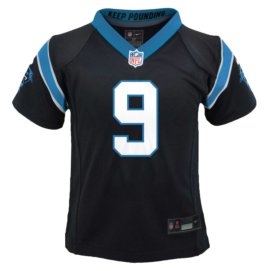 Alternative view of Bryce Young #9 Carolina Panthers Game Jersey - Youth | Black