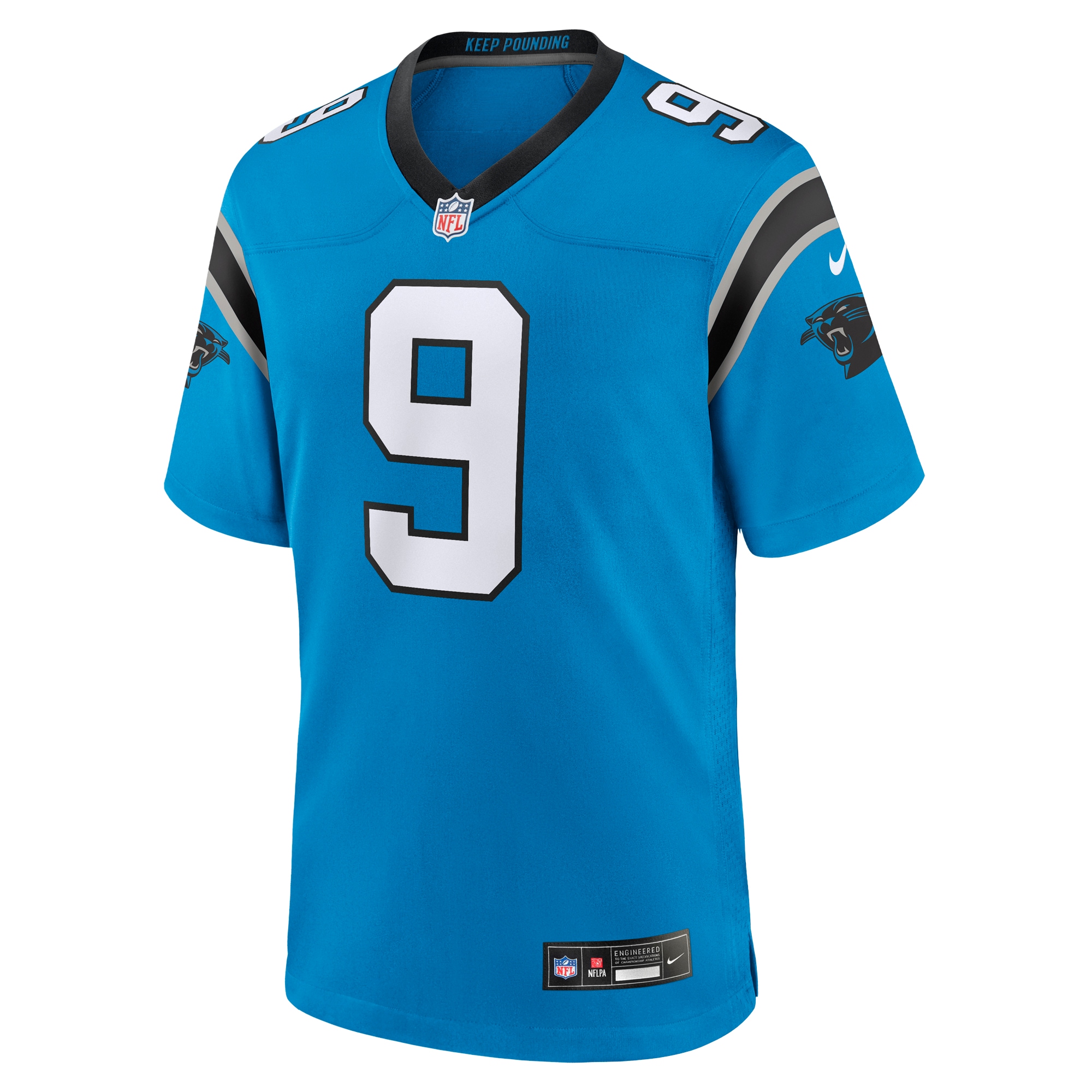 Alternative view of Bryce Young Carolina Panthers Alternate Game Jersey - Men's