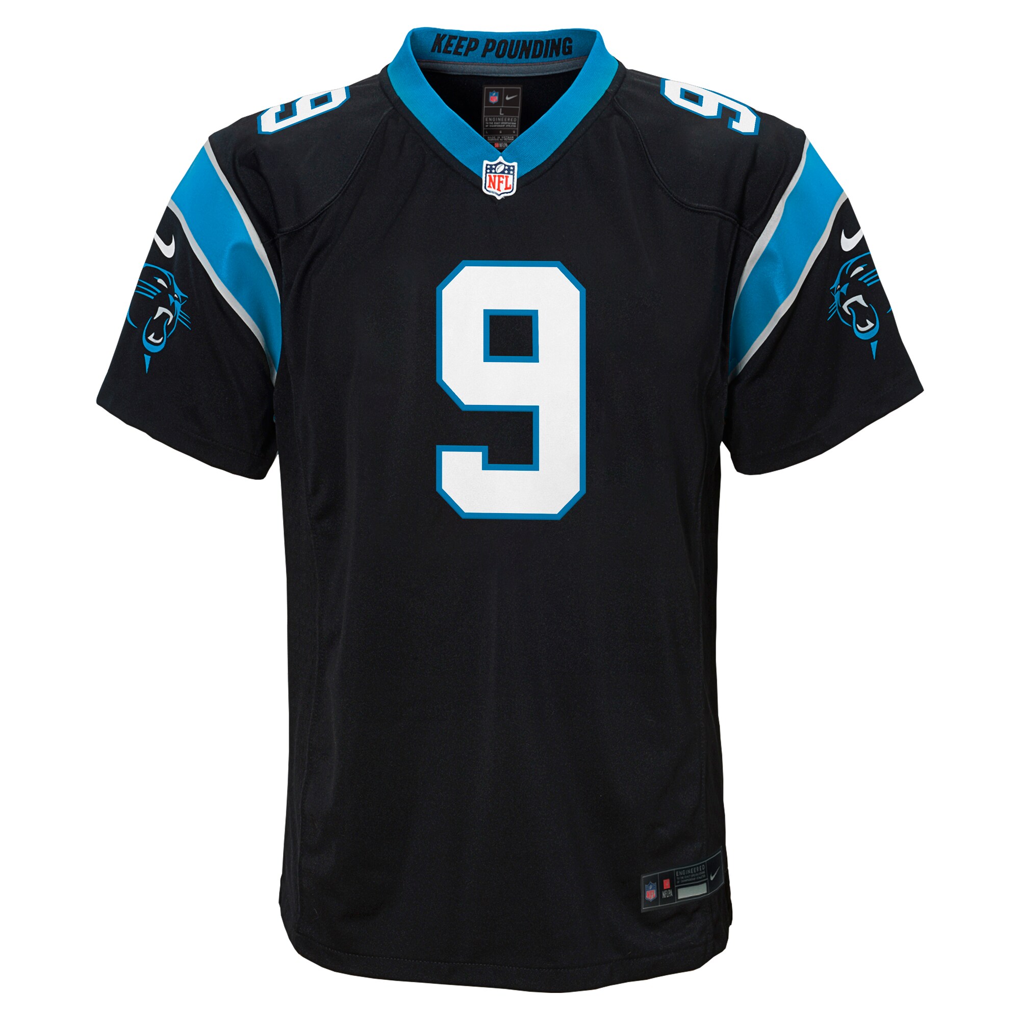 Alternative view of Bryce Young Carolina Panthers Game Jersey - Youth