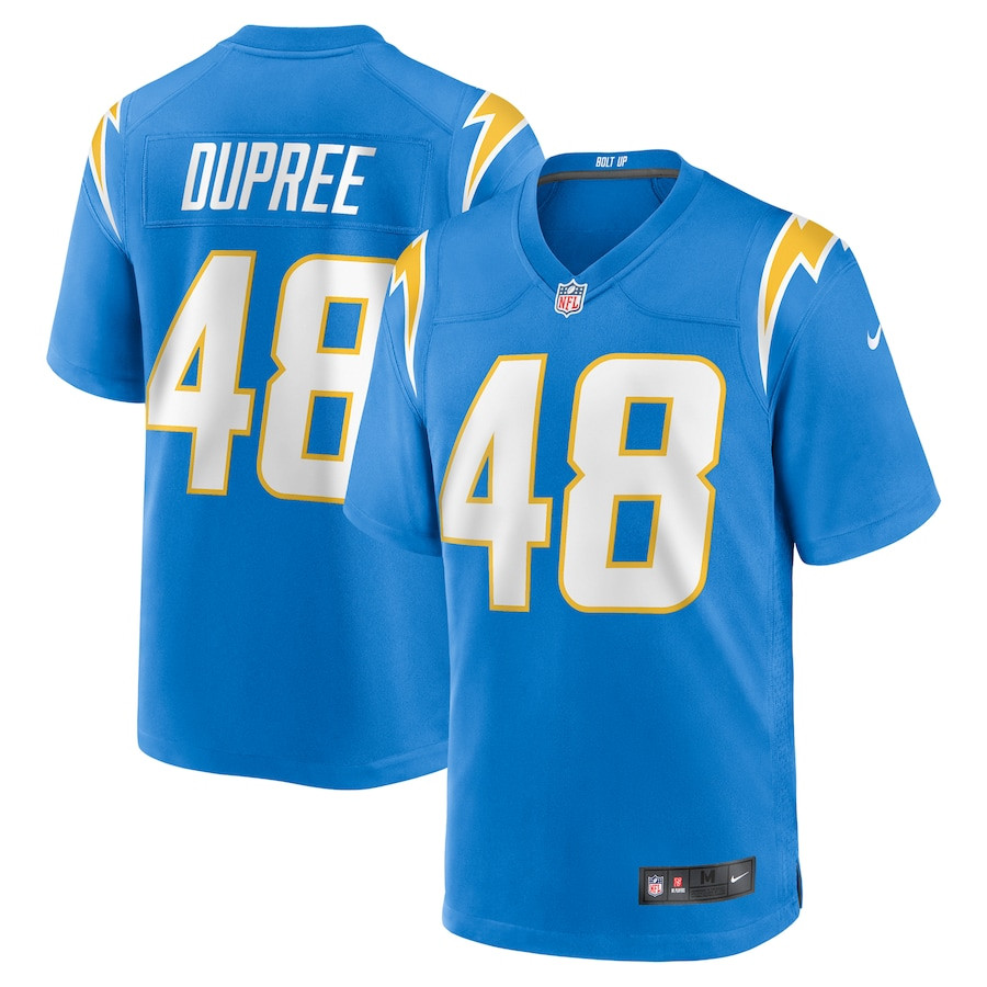 Bud Dupree #48 Los Angeles Chargers Game Jersey - Men's | Powder Blue