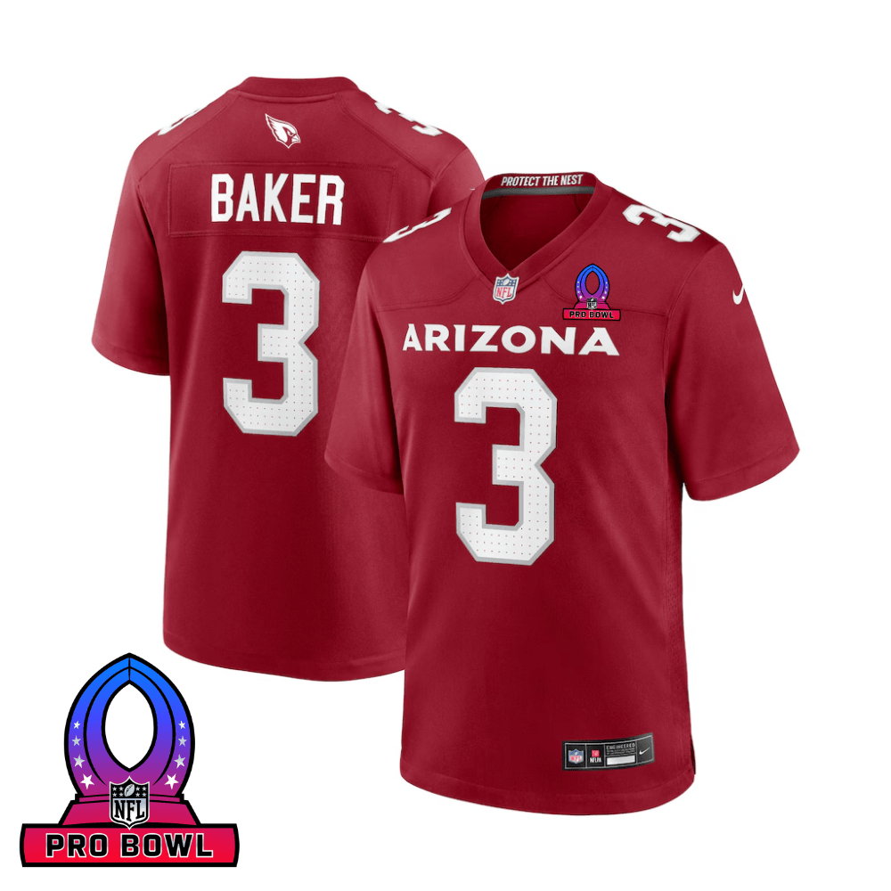 Budda Baker #3 Arizona Cardinals Game Jersey - Men's | Cardinal