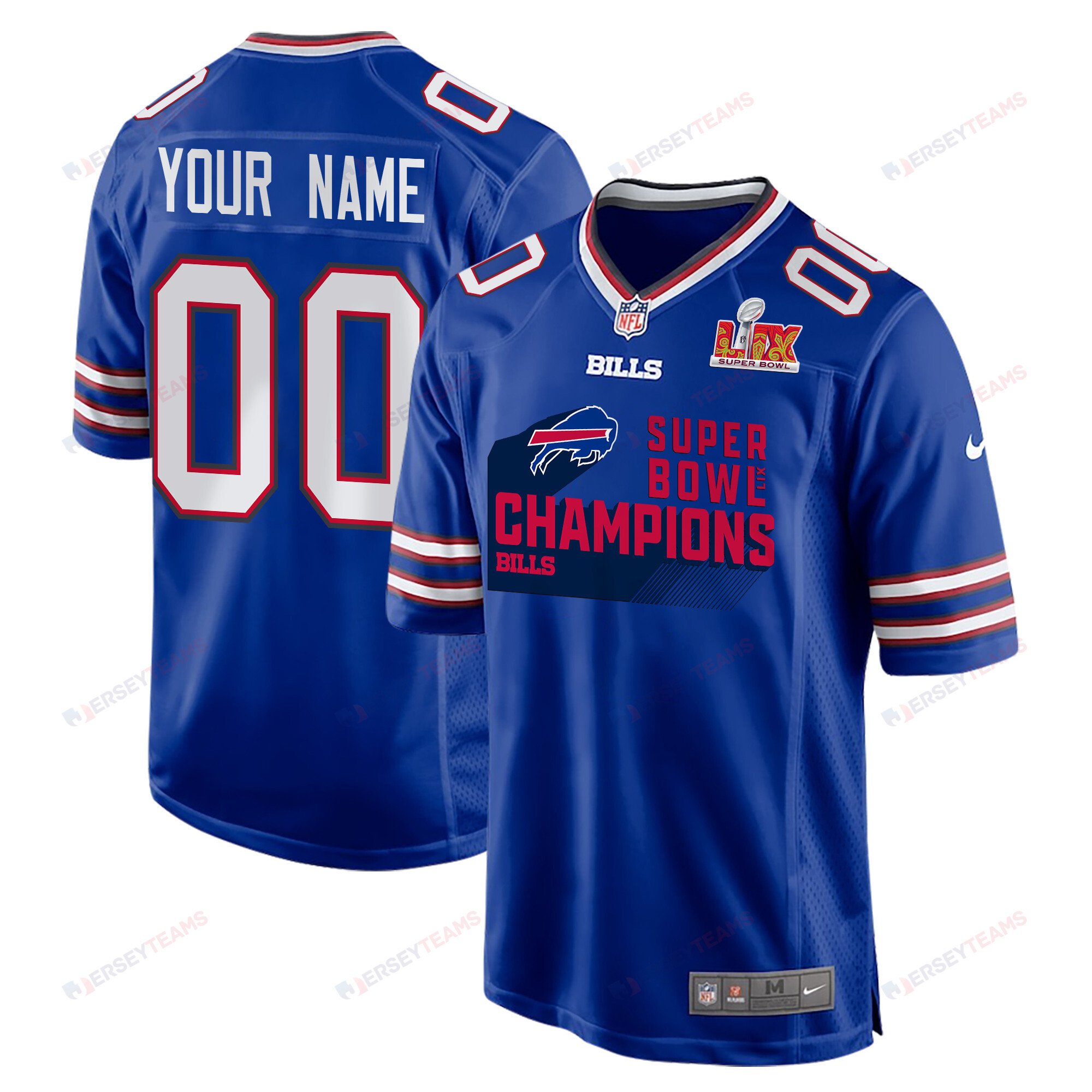 Buffalo Bills Super Bowl LIX Champions Game Jersey - Men's | Royal