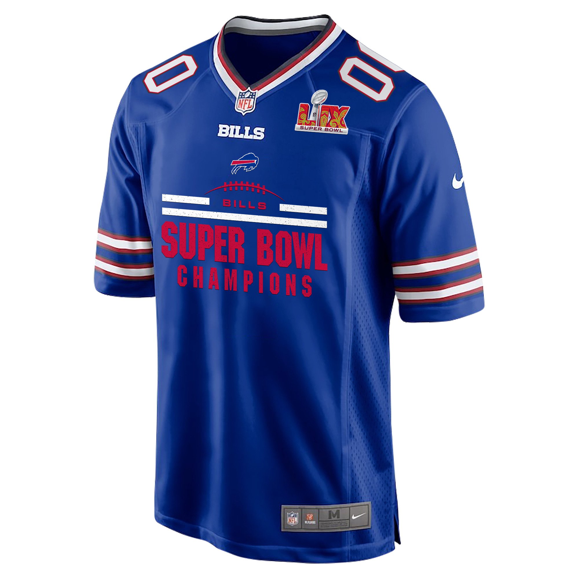 Alternative view of Buffalo Bills Super Bowl LIX Champions Game Jersey - Men's | Royal