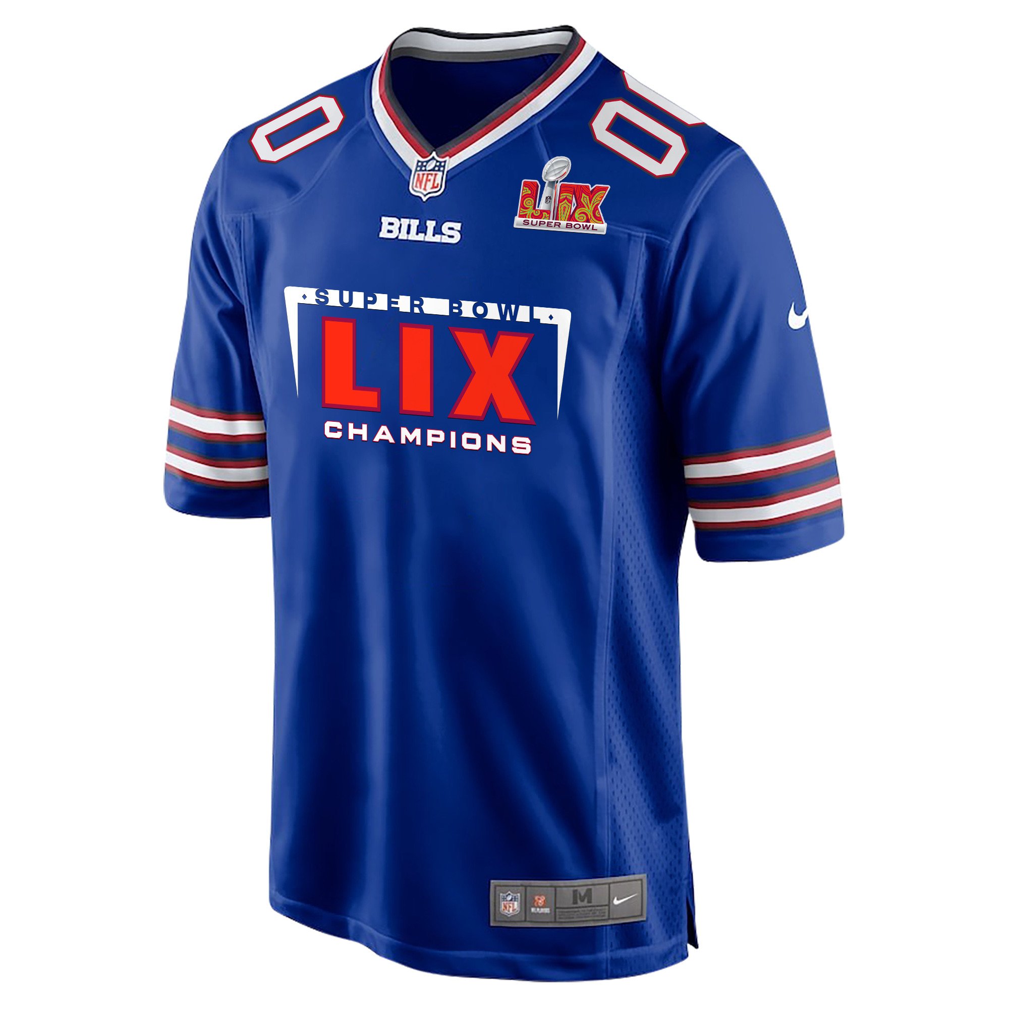 Alternative view of Buffalo Bills Super Bowl LIX Champions Game Jersey - Men's | Royal