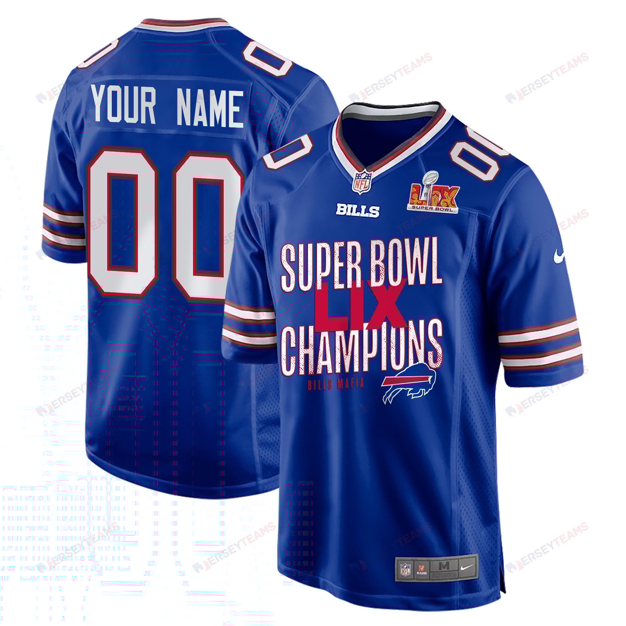 Buffalo Bills Super Bowl LIX Champions Game Jersey - Men's | Royal