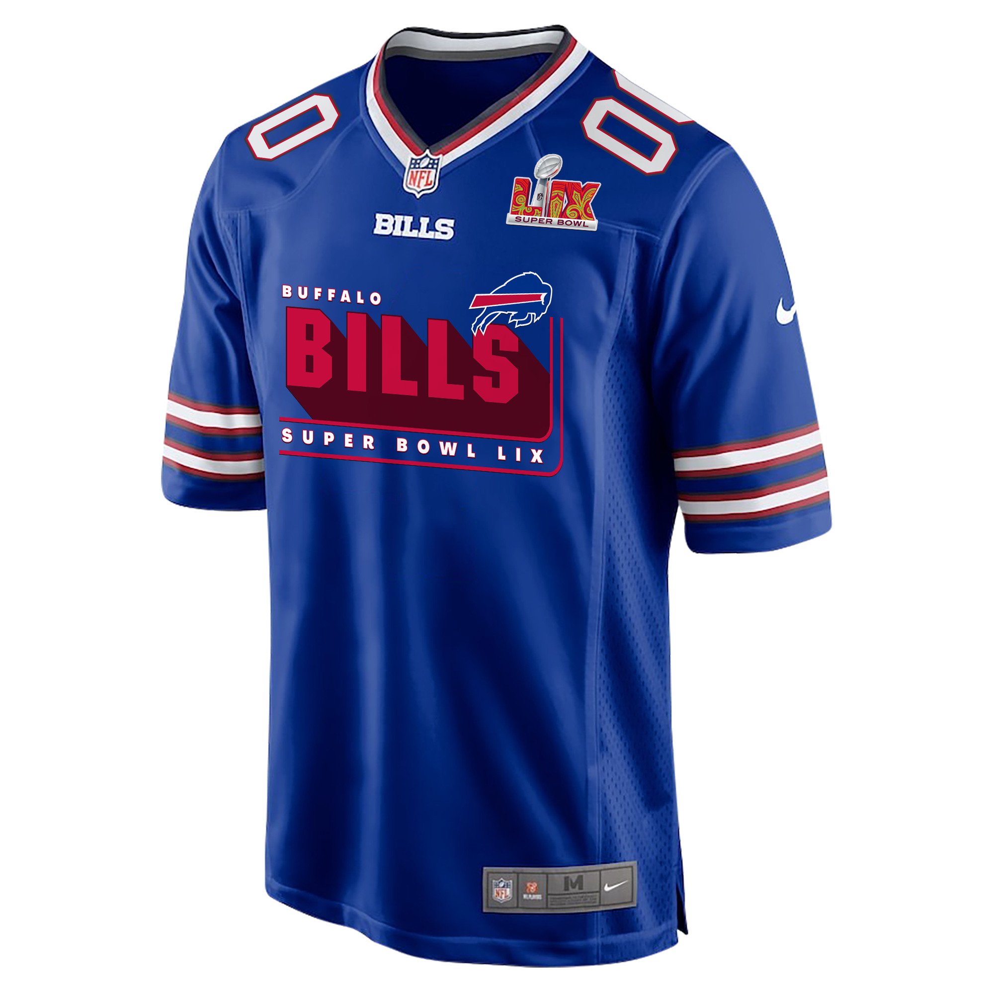 Alternative view of Buffalo Bills Super Bowl LIX Champions Game Jersey - Men's | Royal