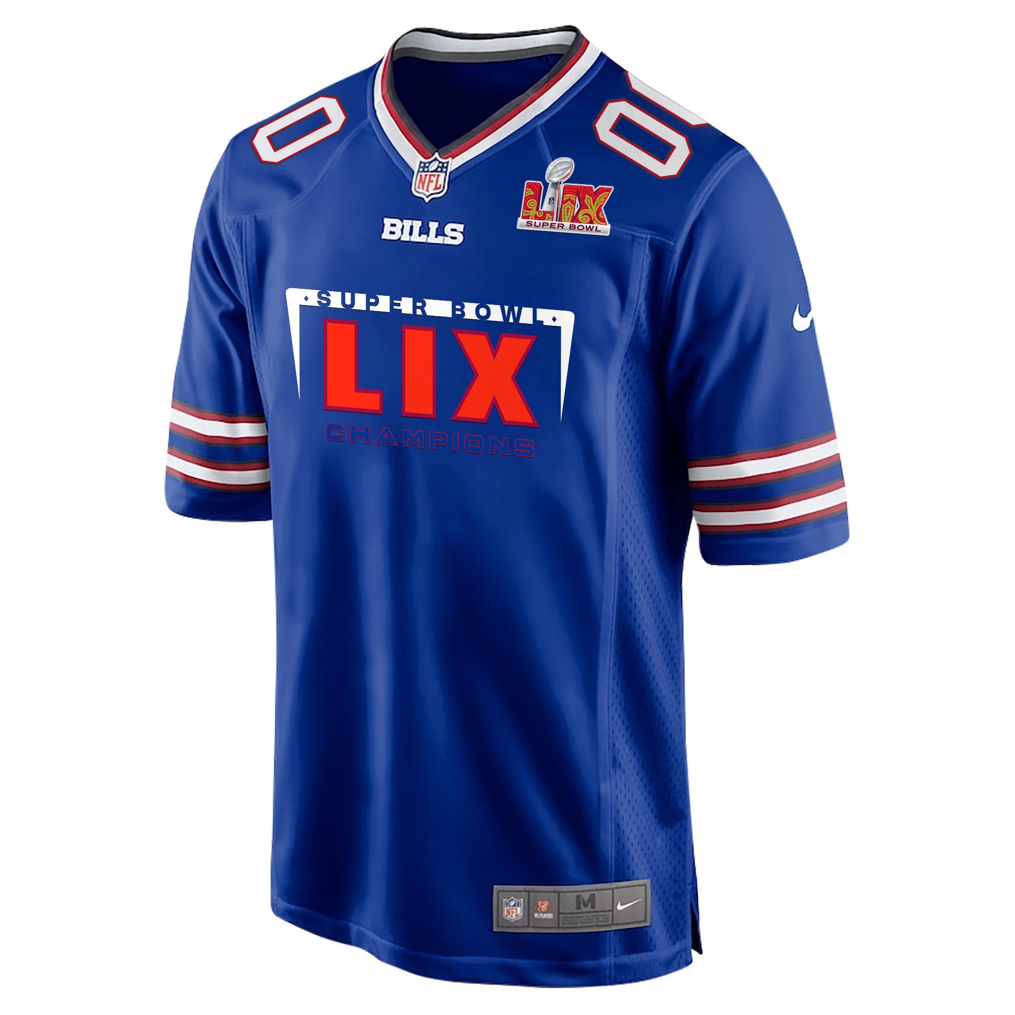 Alternative view of Buffalo Bills Super Bowl LIX Champions Game Jersey - Men's | Royal