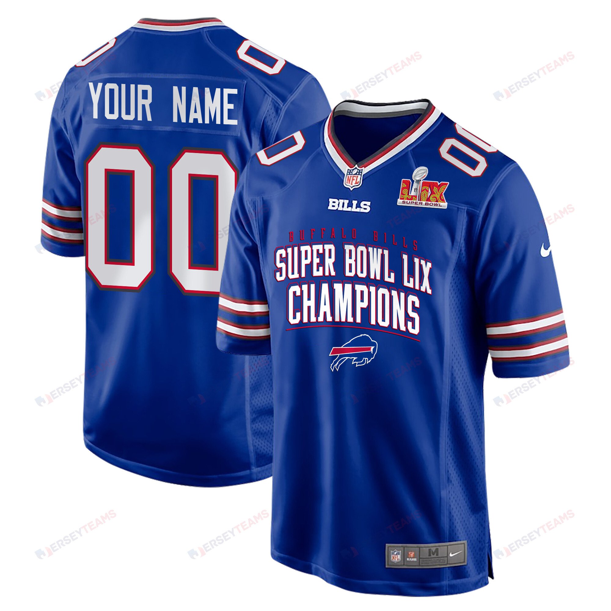 Buffalo Bills Super Bowl LIX Champions Game Jersey - Men's | Royal