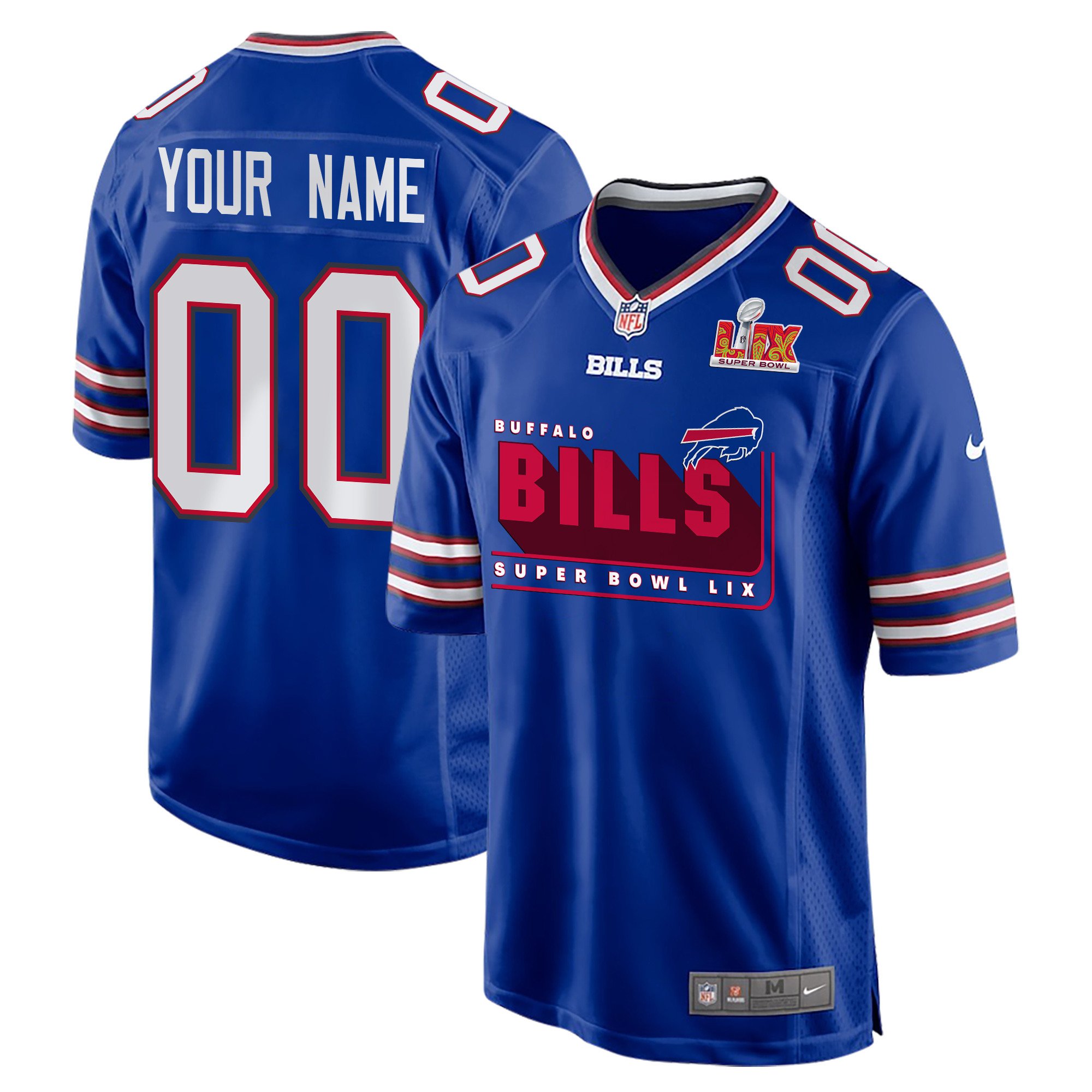 Buffalo Bills Super Bowl LIX Champions Game Jersey - Men's | Royal