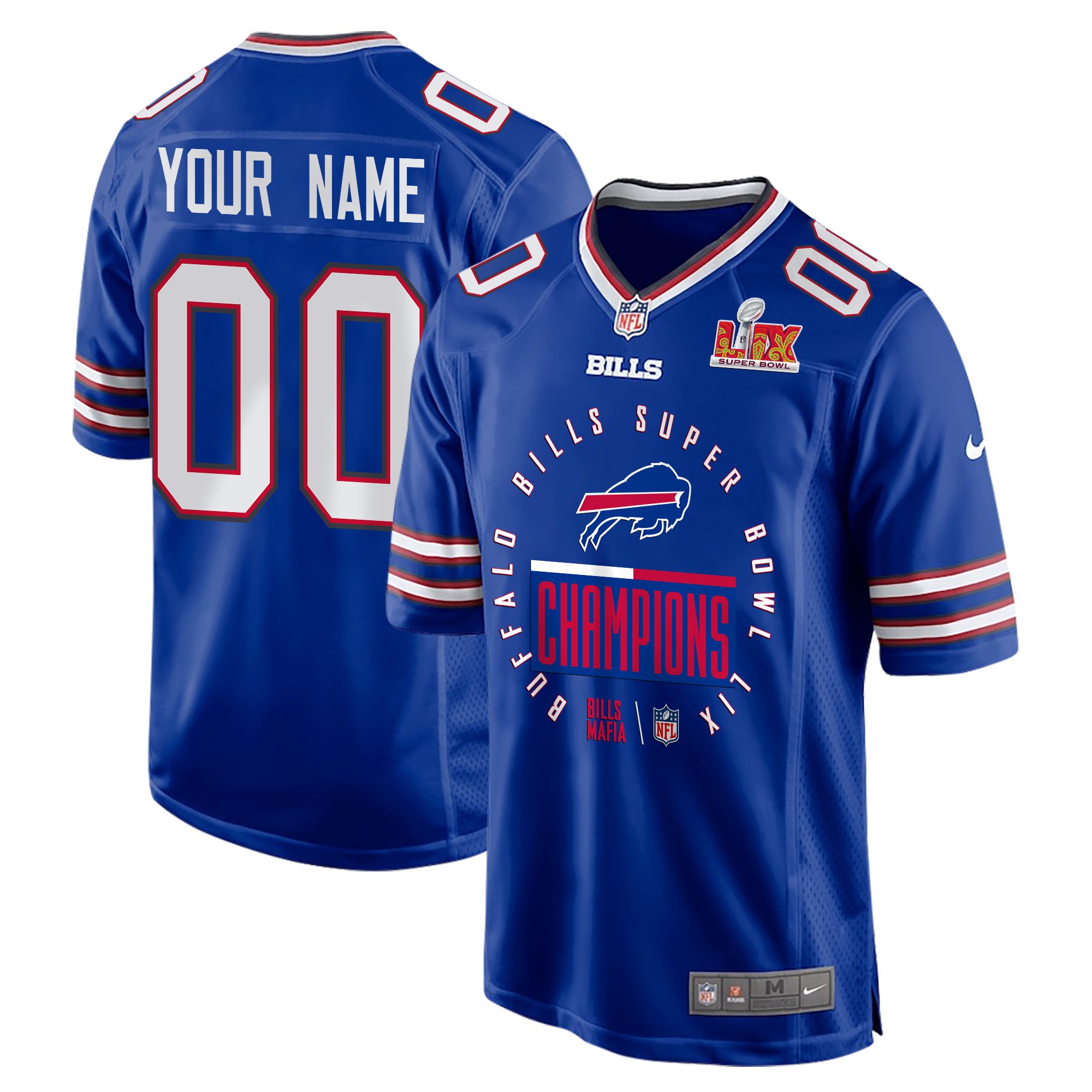 Buffalo Bills Super Bowl LIX Champions Game Jersey - Men's | Royal